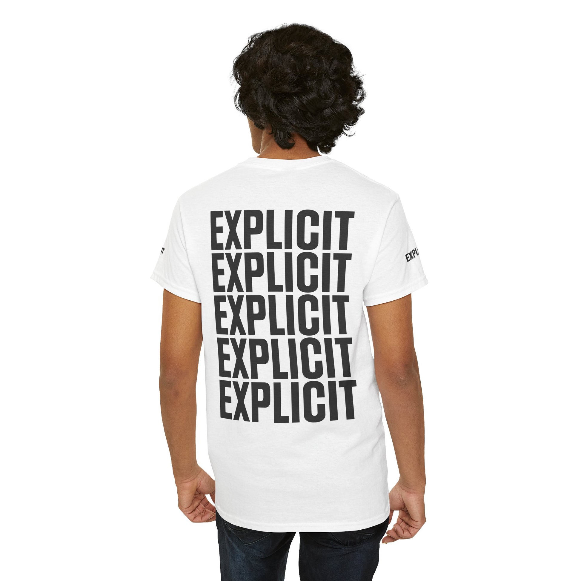 Explicit "Live Explicit... Sleep When You Die" Unisex Tee: Heavy Cotton Graphic T-Shirt