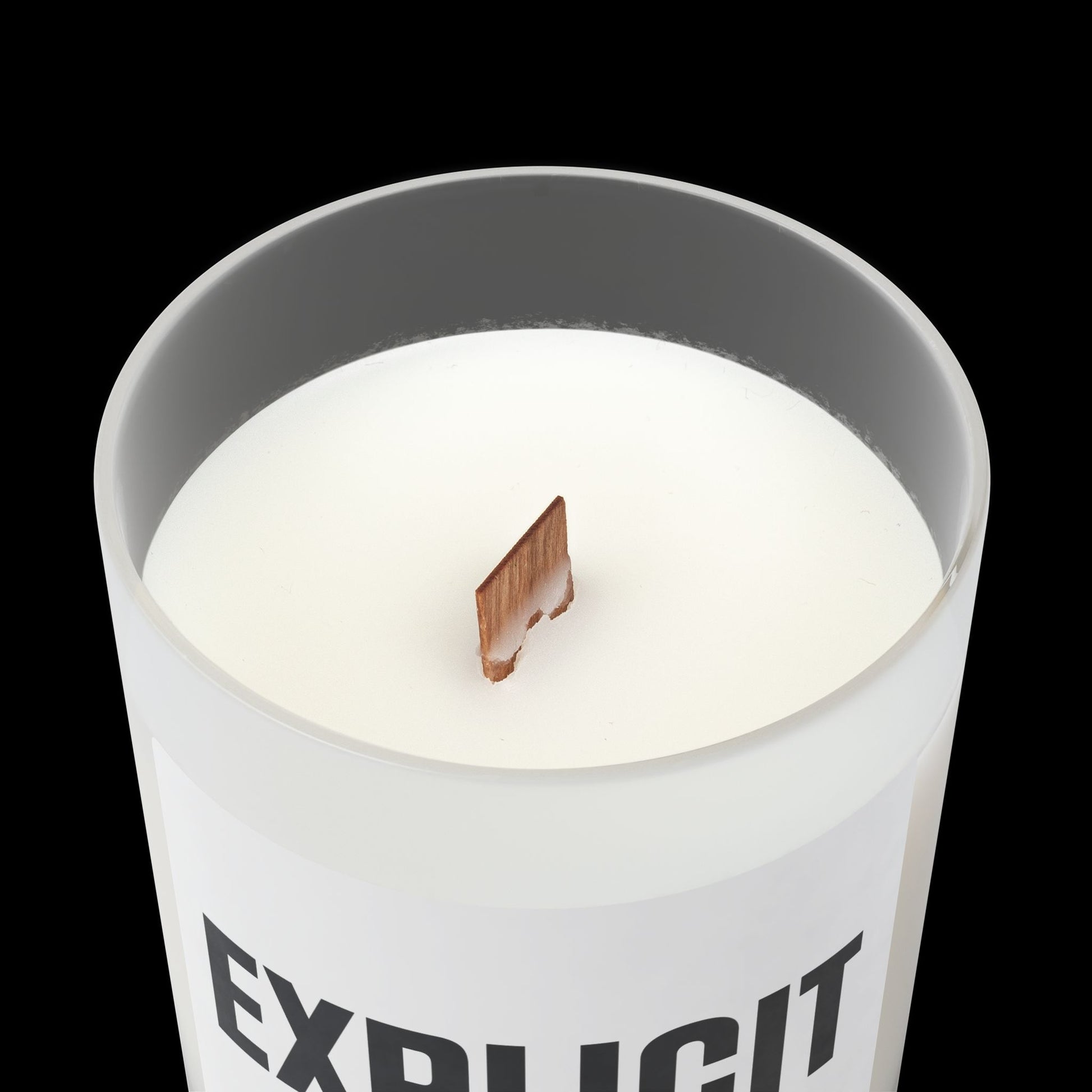 Explicit Scented Candle - Frosted Glass Home Decor & Aromatherapy Gift for Men & Women