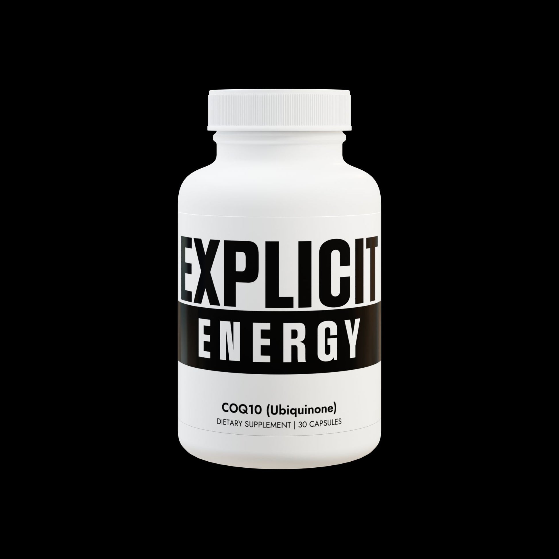 Explicit Energy CoQ10 (Ubiquinone) Supplement: Heart Health & Energy (30 Capsules)