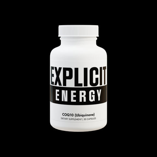 Explicit Energy CoQ10 (Ubiquinone) Supplement: Heart Health & Energy (30 Capsules)