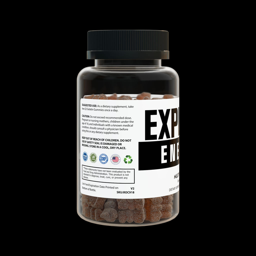 Explicit Energy Multivitamin Gummies for Adults: Daily Health & Immune Support (60 Count)