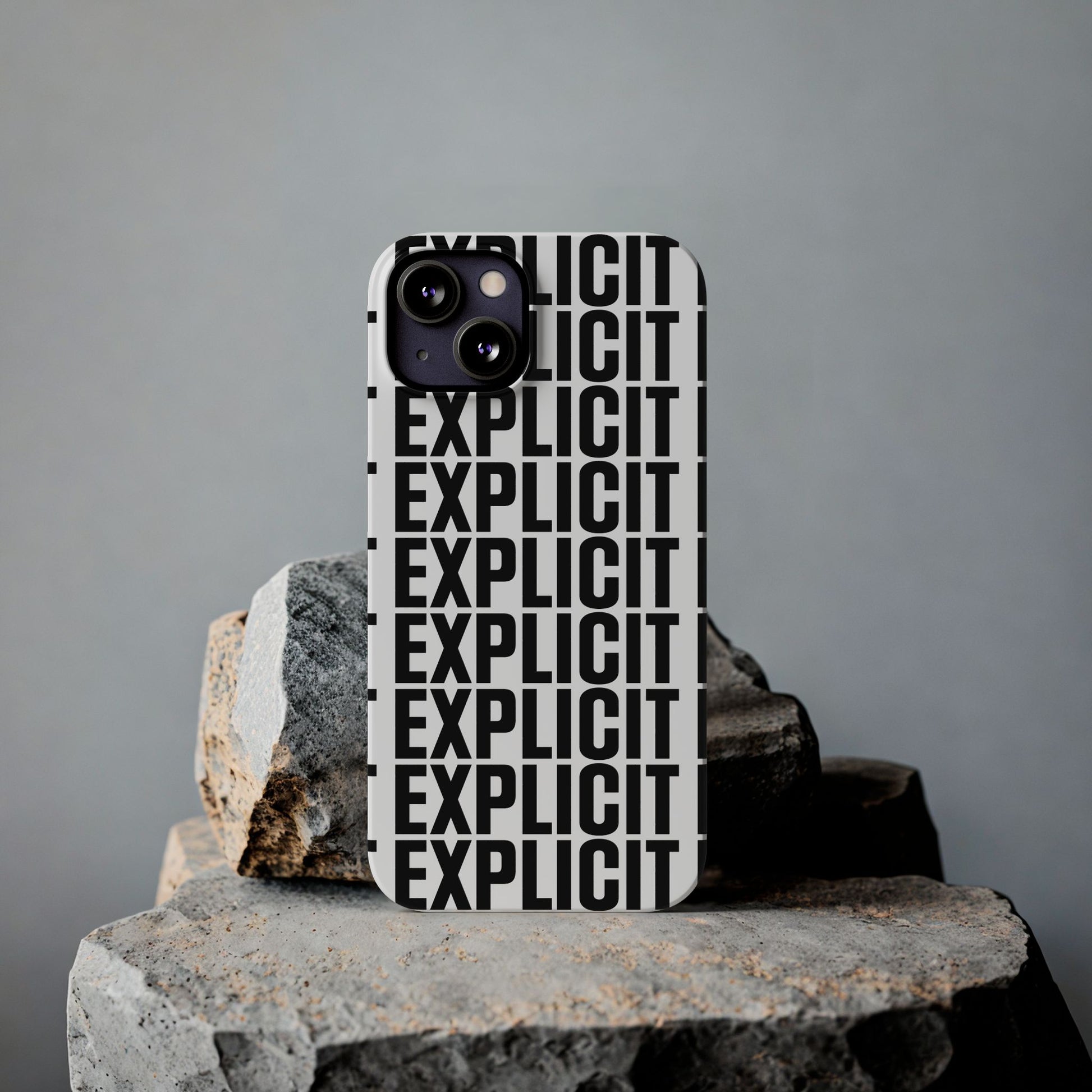 Explicit Letters Phone Case: Slim iPhone Cover