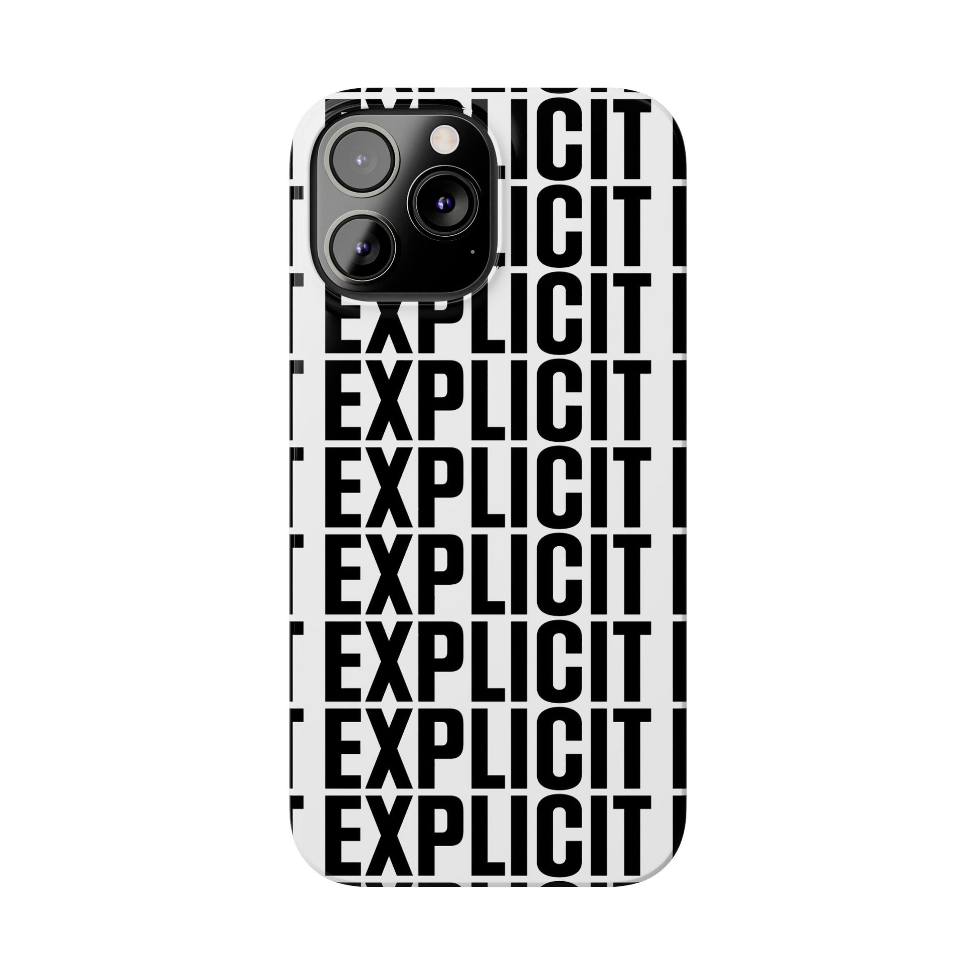 Explicit Letters Phone Case: Slim iPhone Cover