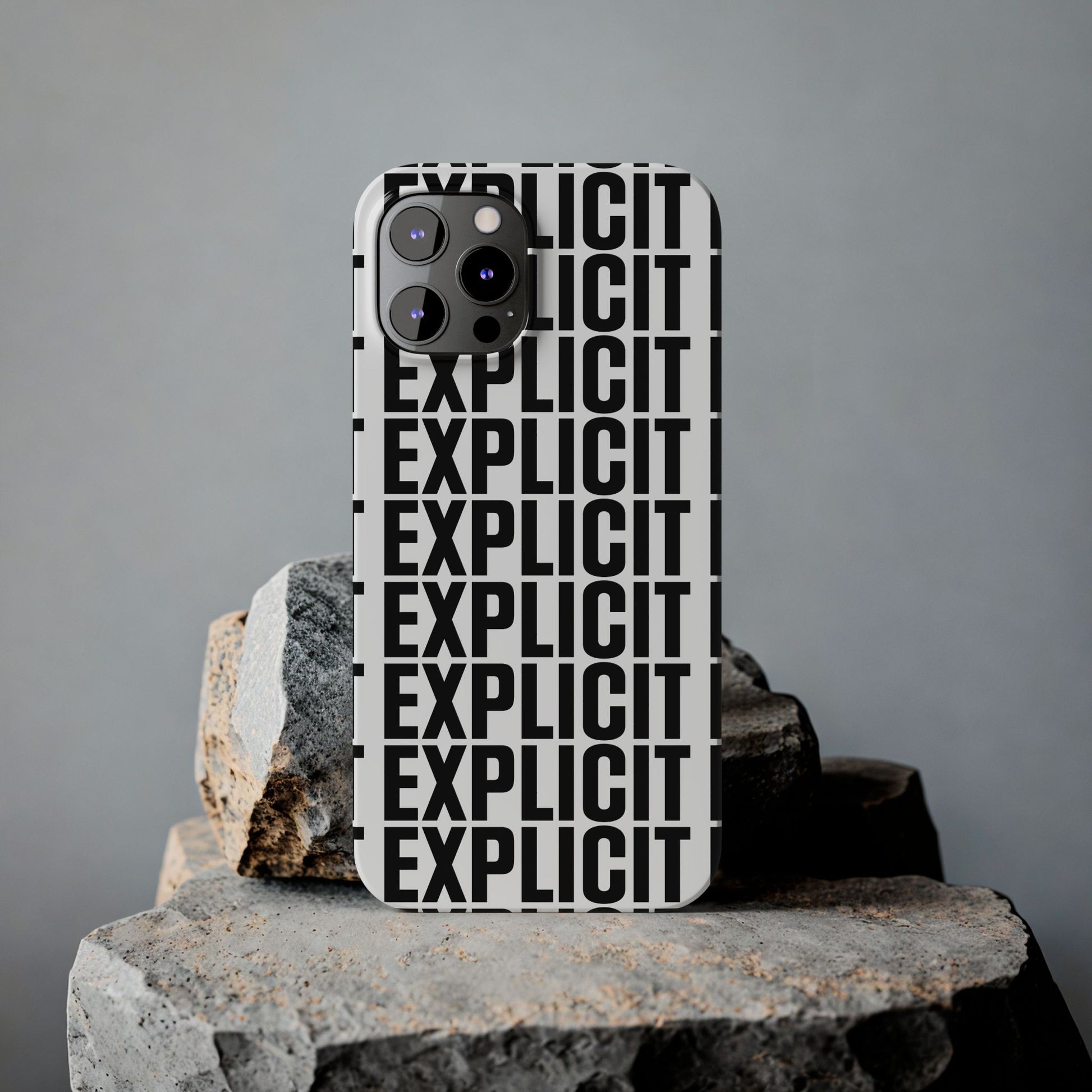 Explicit Letters Phone Case: Slim iPhone Cover
