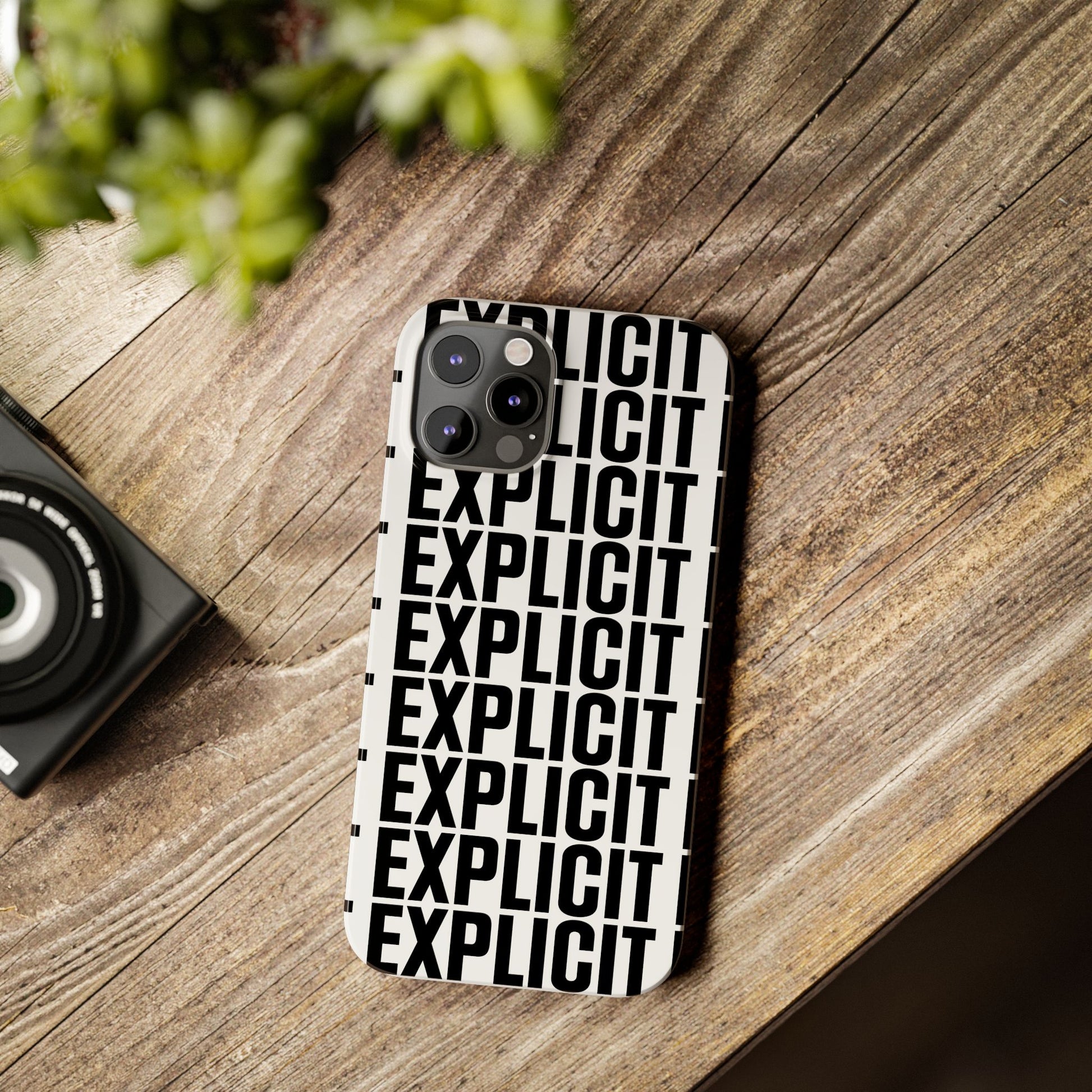 Explicit Letters Phone Case: Slim iPhone Cover