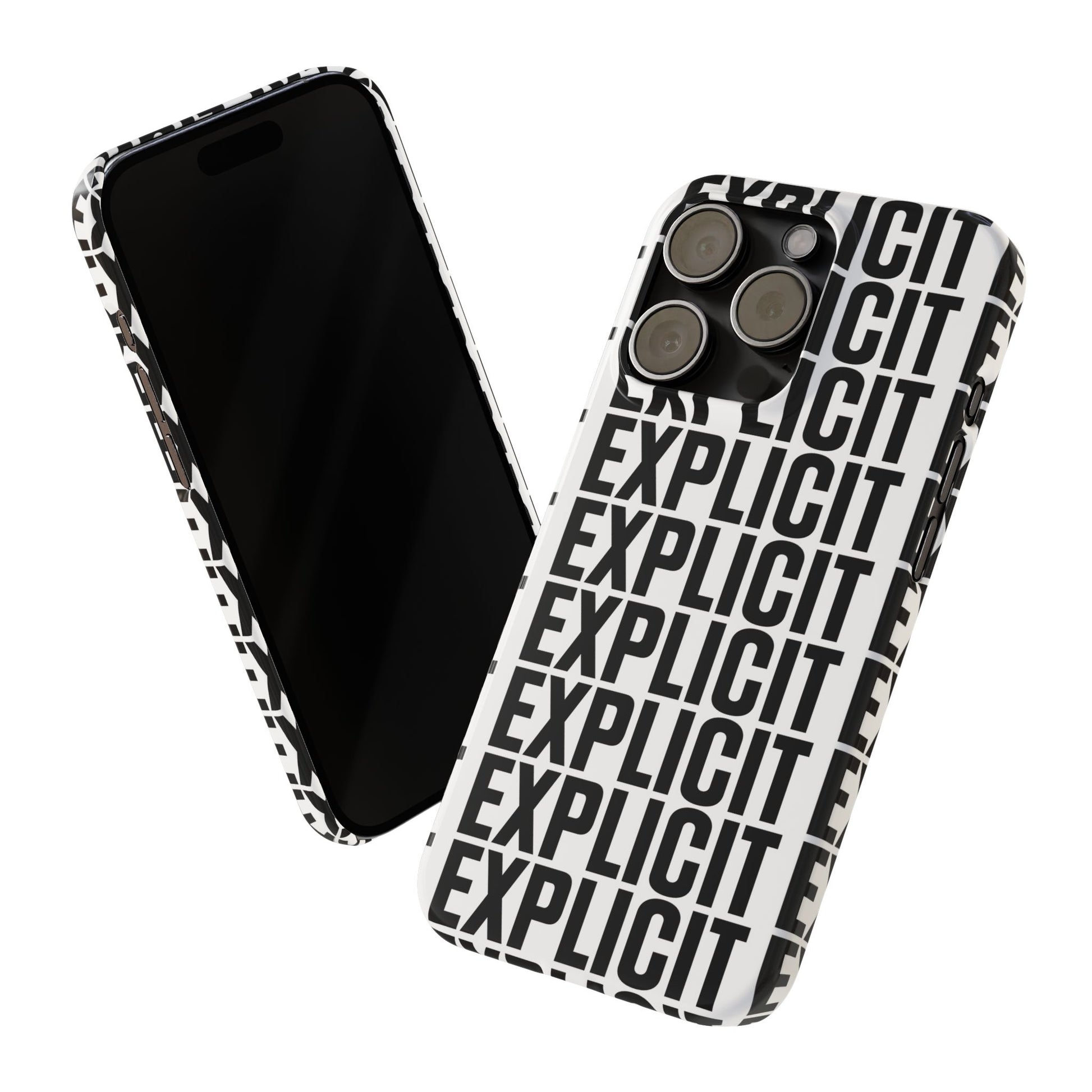 Explicit Letters Phone Case: Slim iPhone Cover