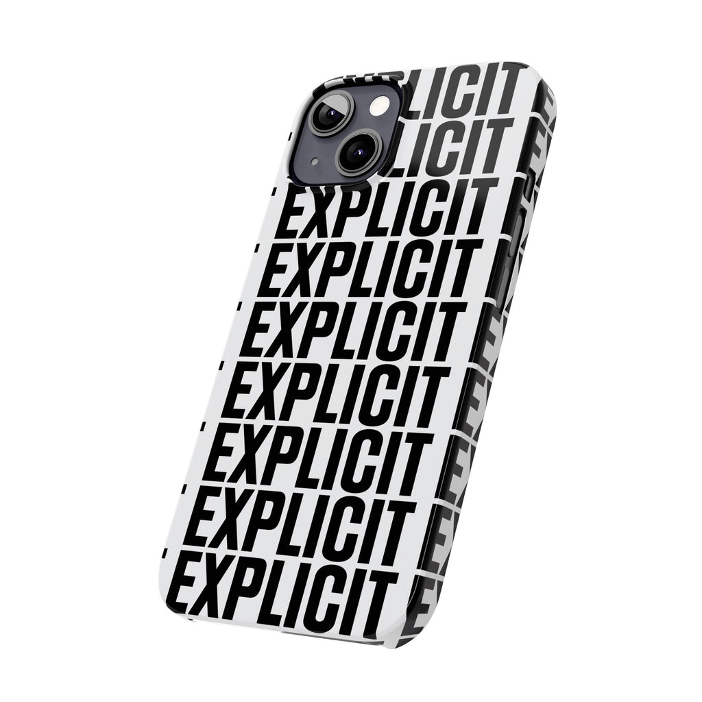Explicit Letters Phone Case: Slim iPhone Cover