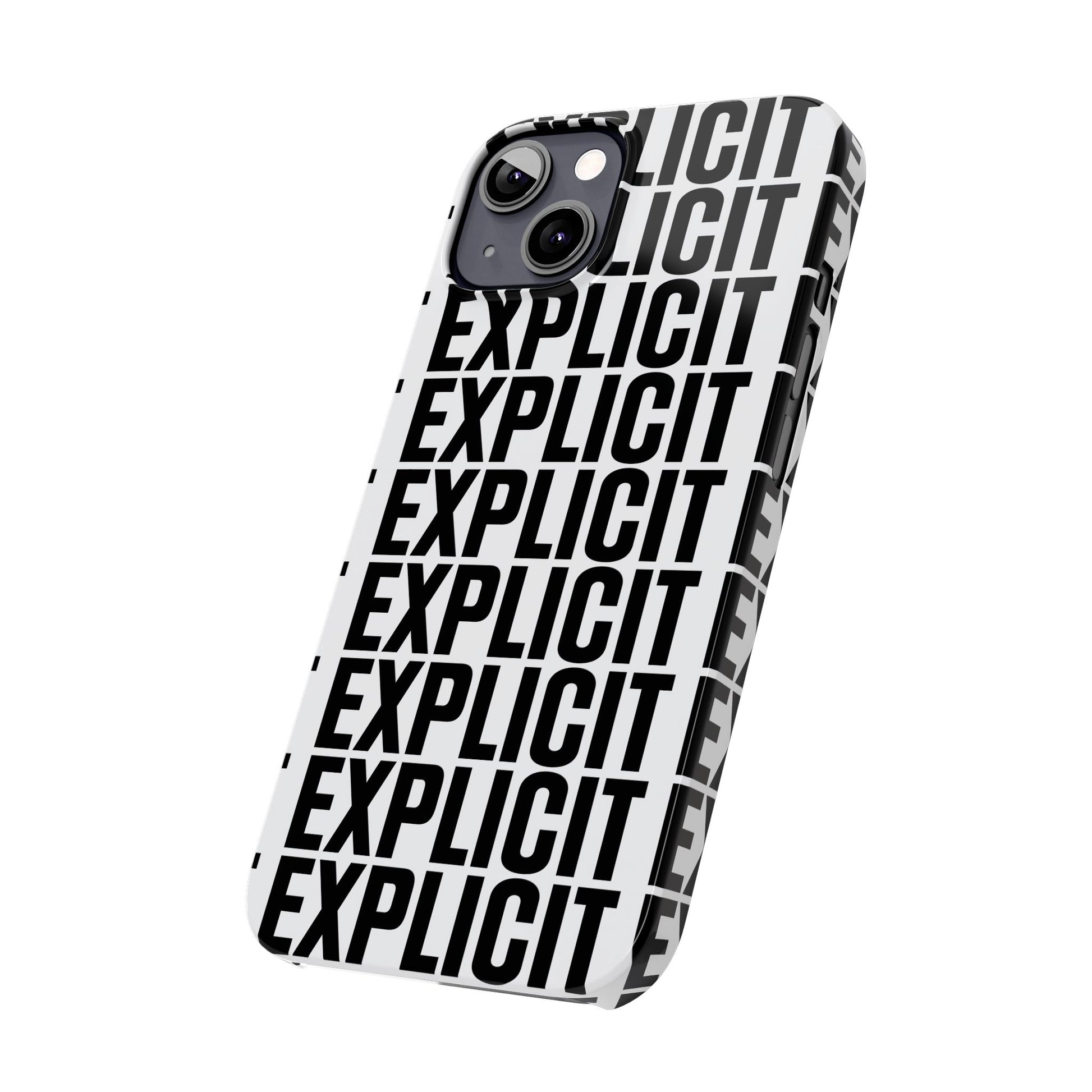 Explicit Letters Phone Case: Slim iPhone Cover