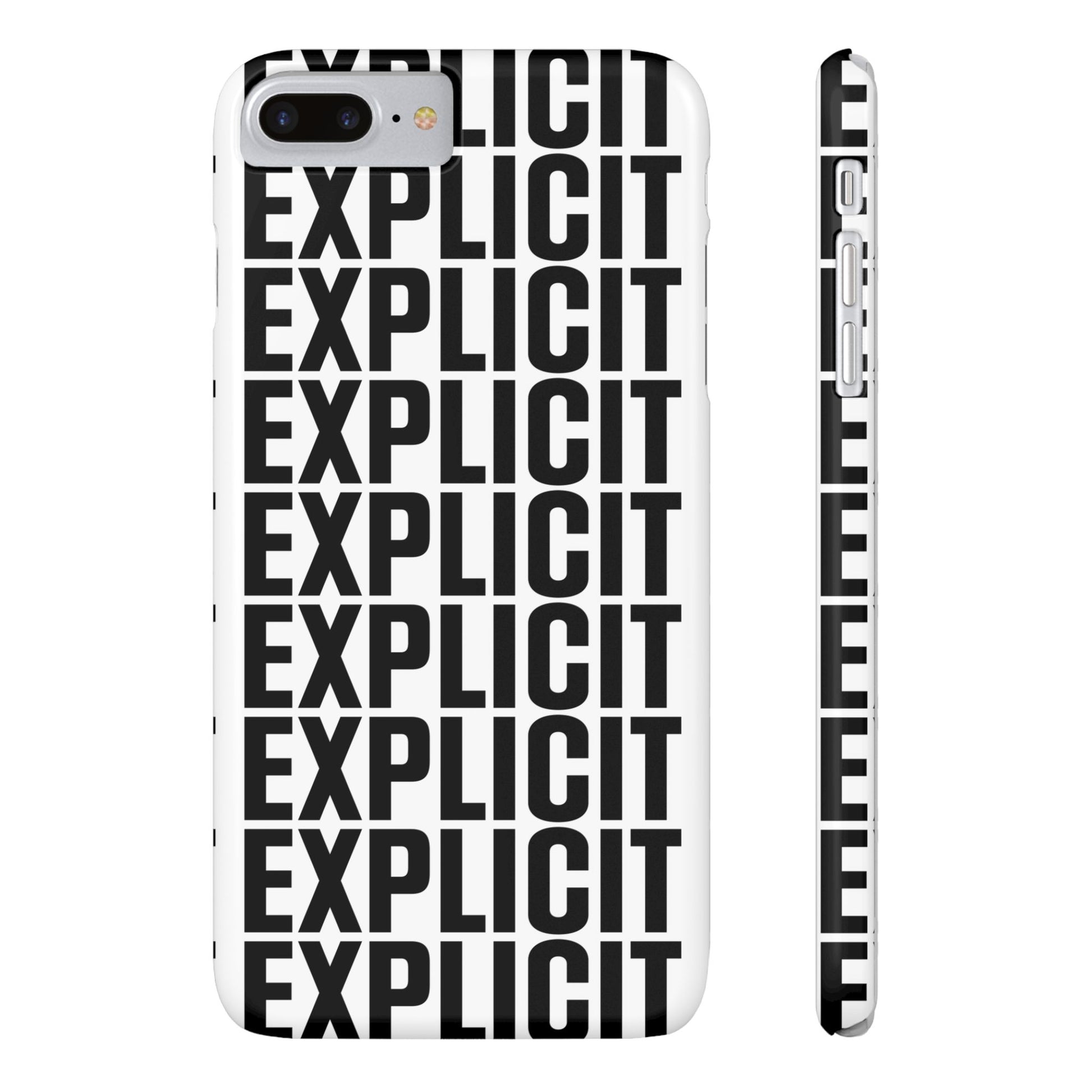 Explicit Letters Phone Case: Slim iPhone Cover