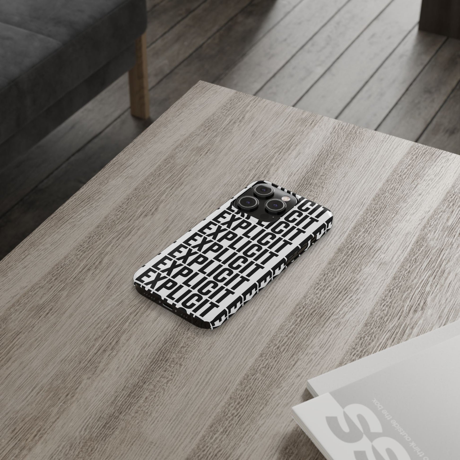Explicit Letters Phone Case: Slim iPhone Cover