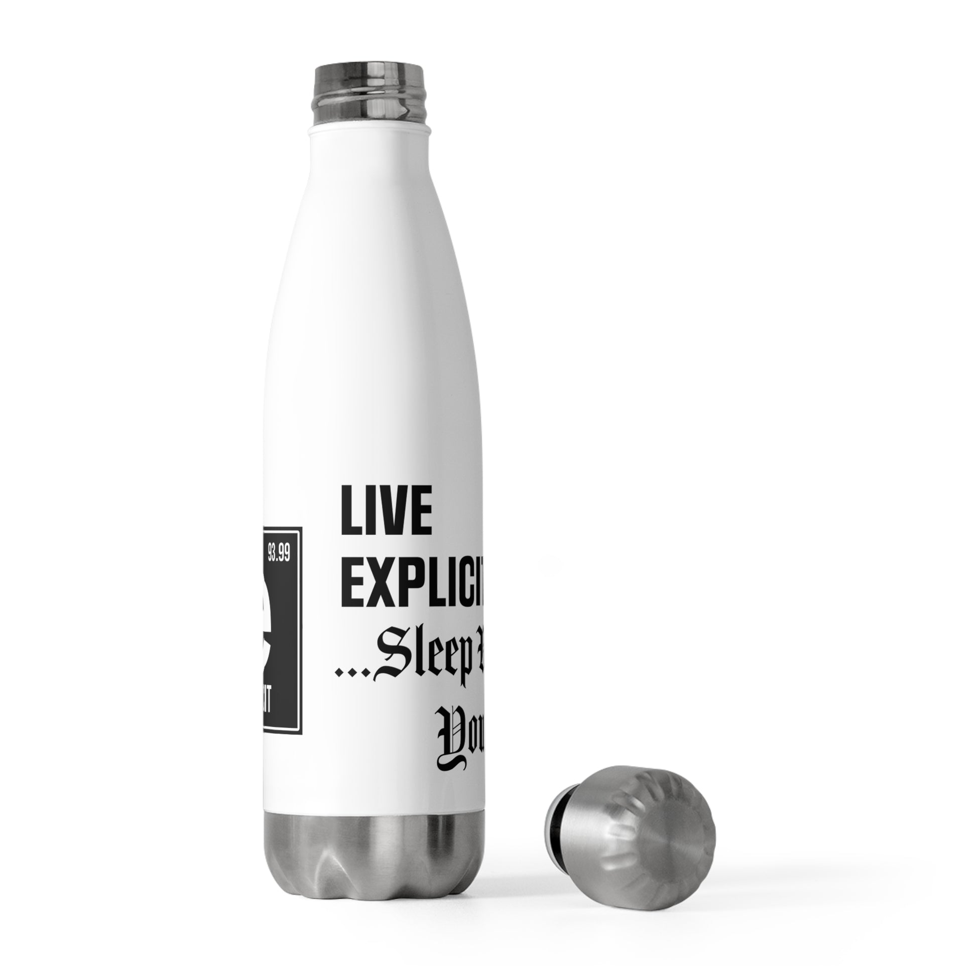 Explicit Energy Bottle: 20oz Stainless Steel Insulated for Gym & Outdoors
