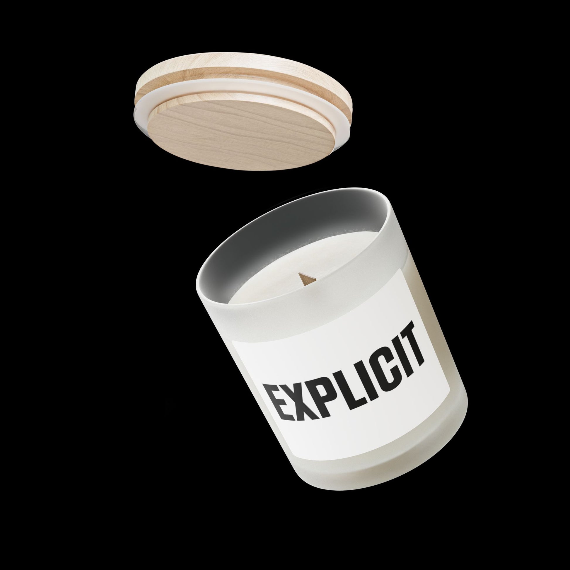 Explicit Scented Candle - Frosted Glass Home Decor & Aromatherapy Gift for Men & Women