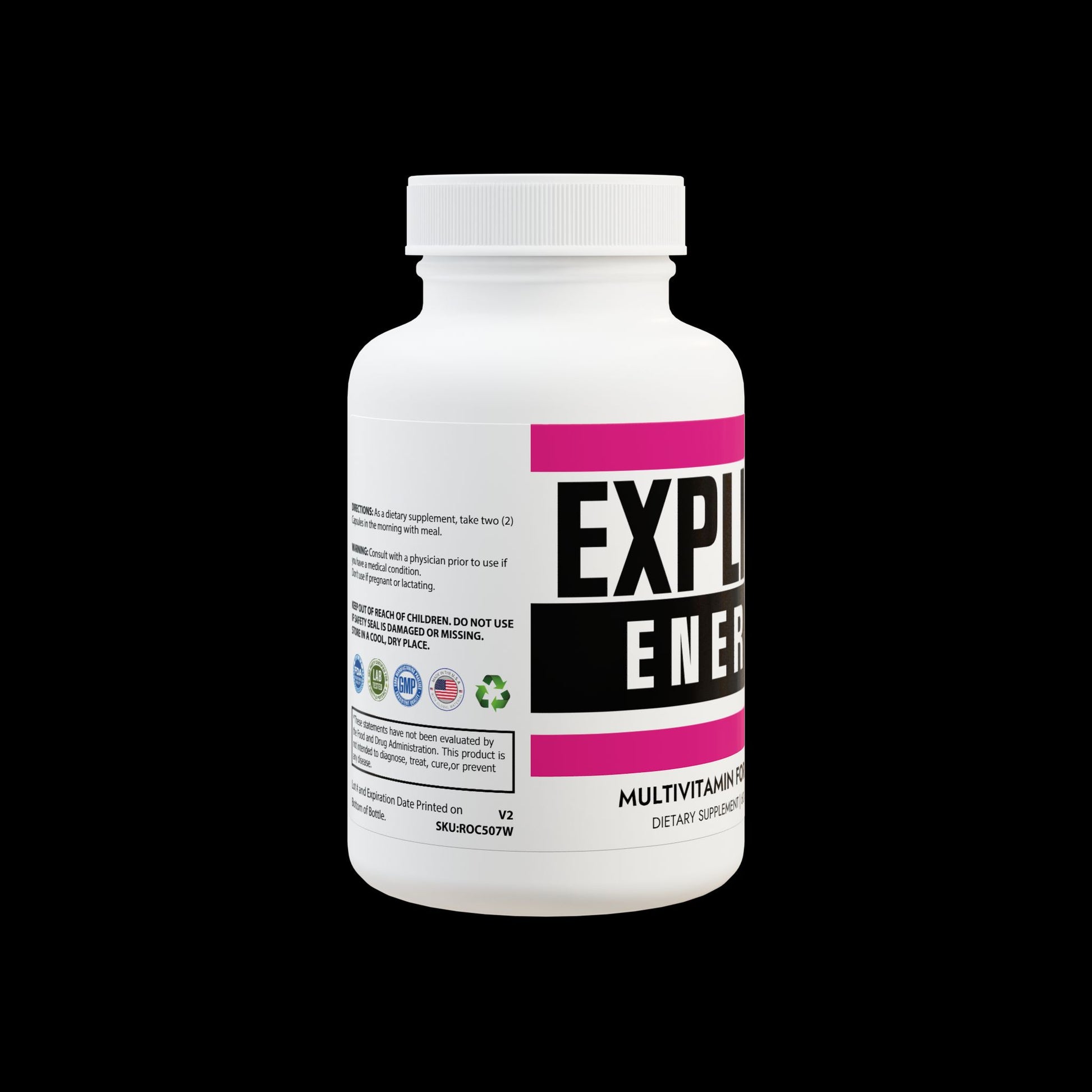 Explicit Energy Multivitamin for Women: Daily Health & Hormone Support (60 Capsules)
