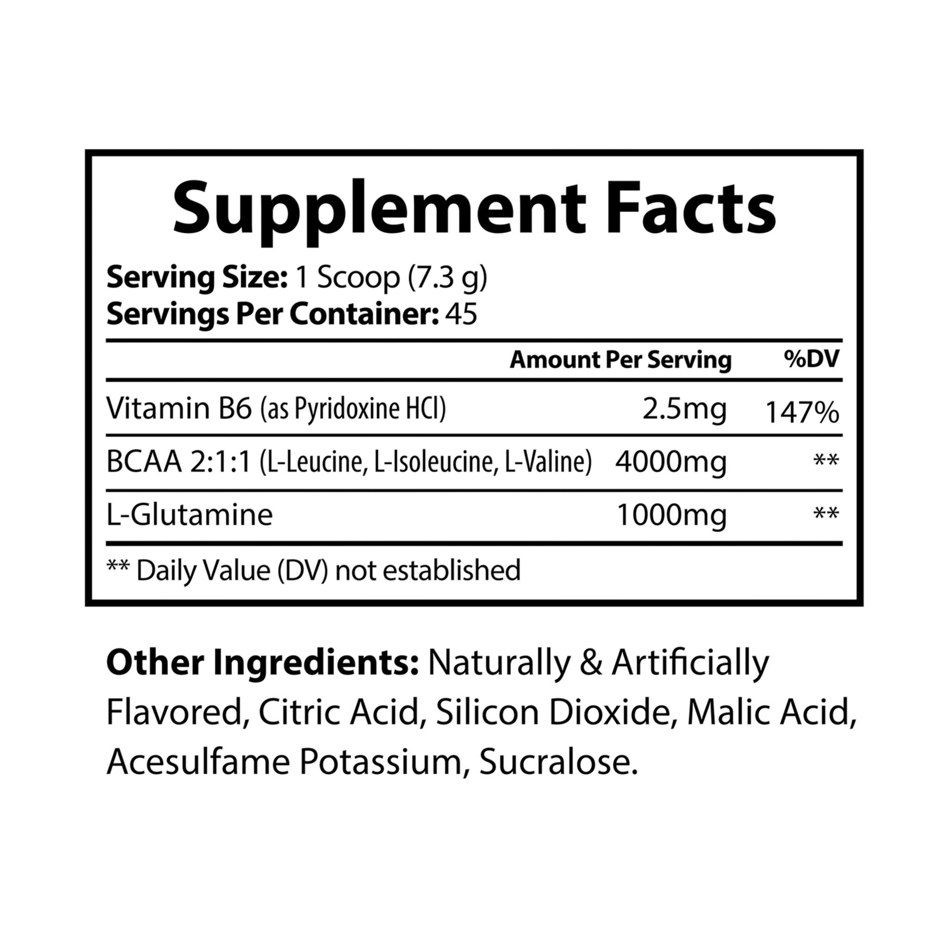 Explicit Energy BCAA Supplement: Watermelon Amino Acids (45 Servings)