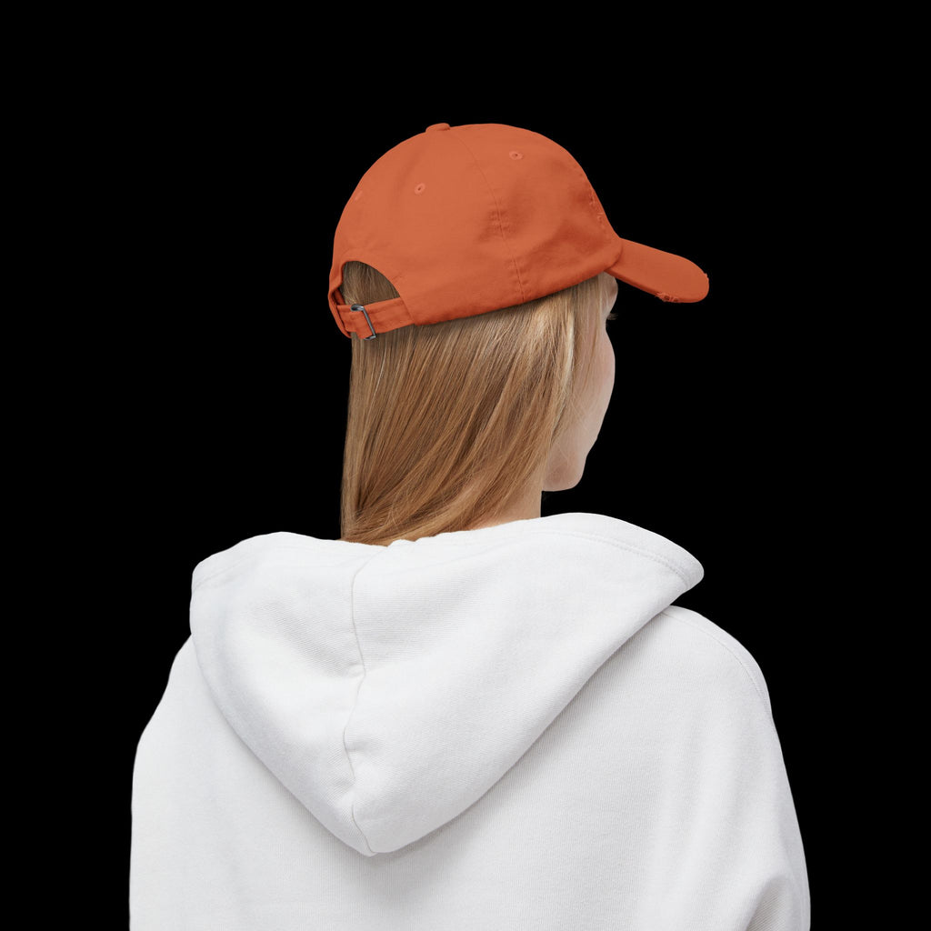 Explicit Distressed Cap: Unisex Casual Streetwear Hat