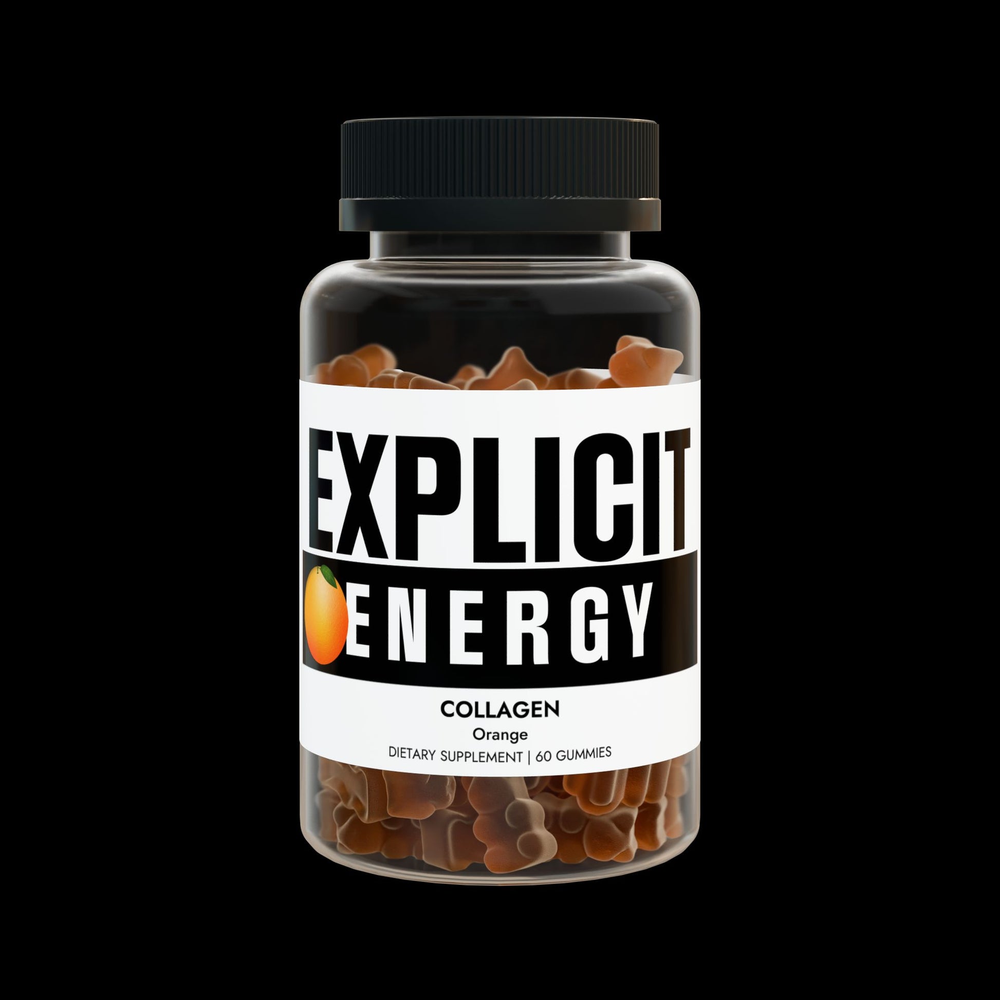 Explicit Energy Collagen Gummies: Skin, Hair & Nails Support (60 Count)