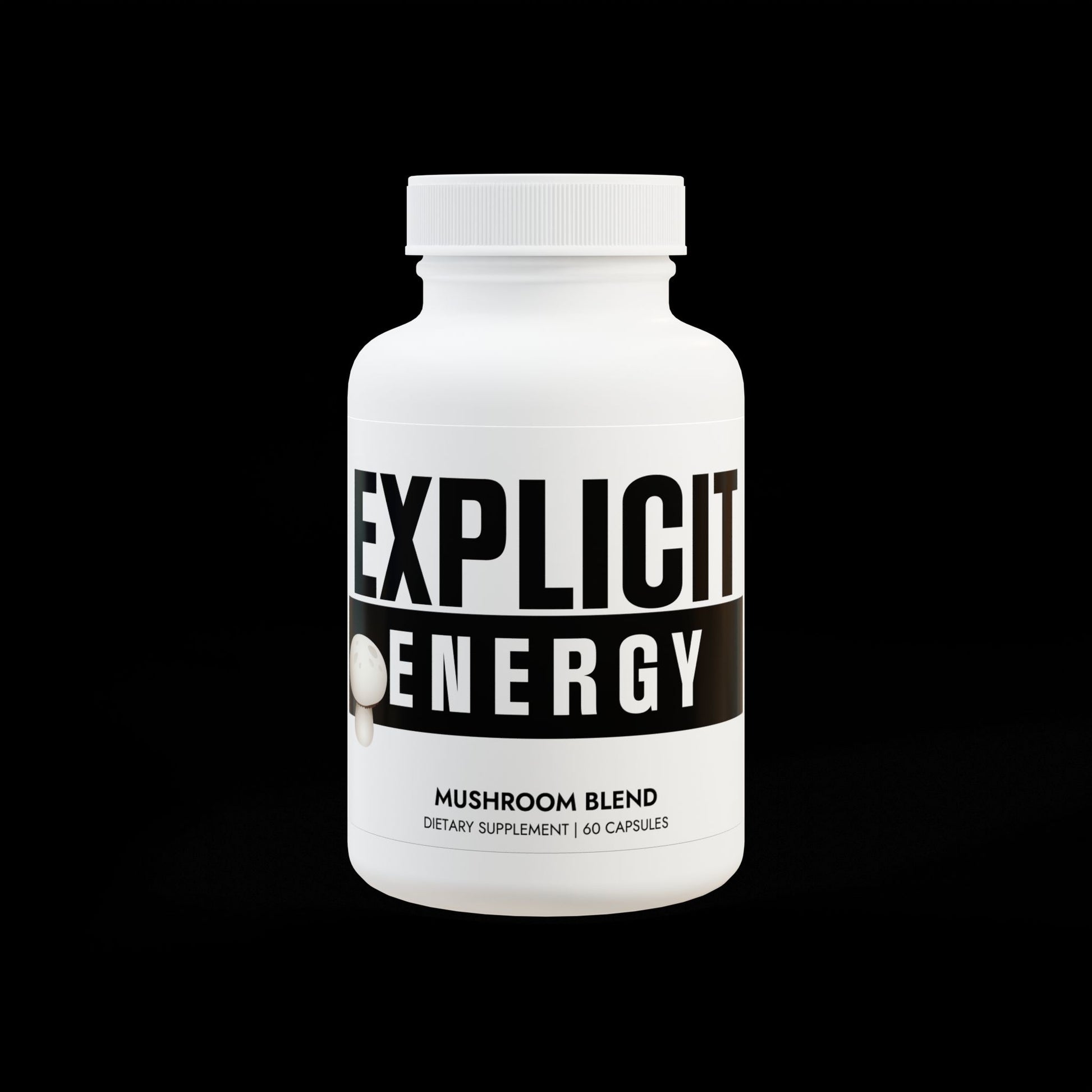 Explicit Energy Mushroom Blend Supplement: Immune & Cognitive Support (60 Capsules)