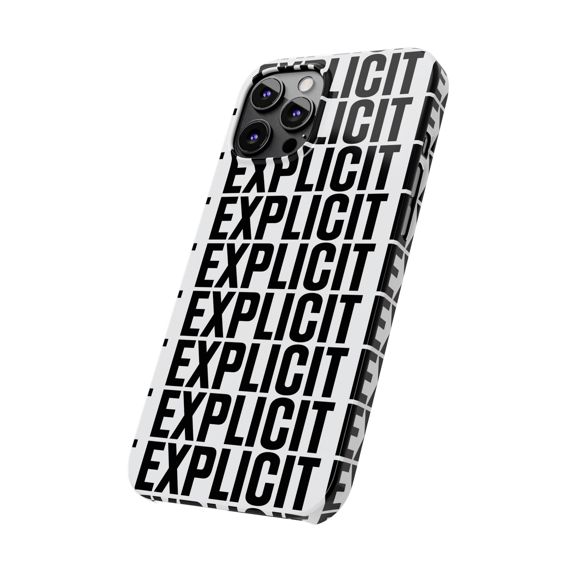 Explicit Letters Phone Case: Slim iPhone Cover