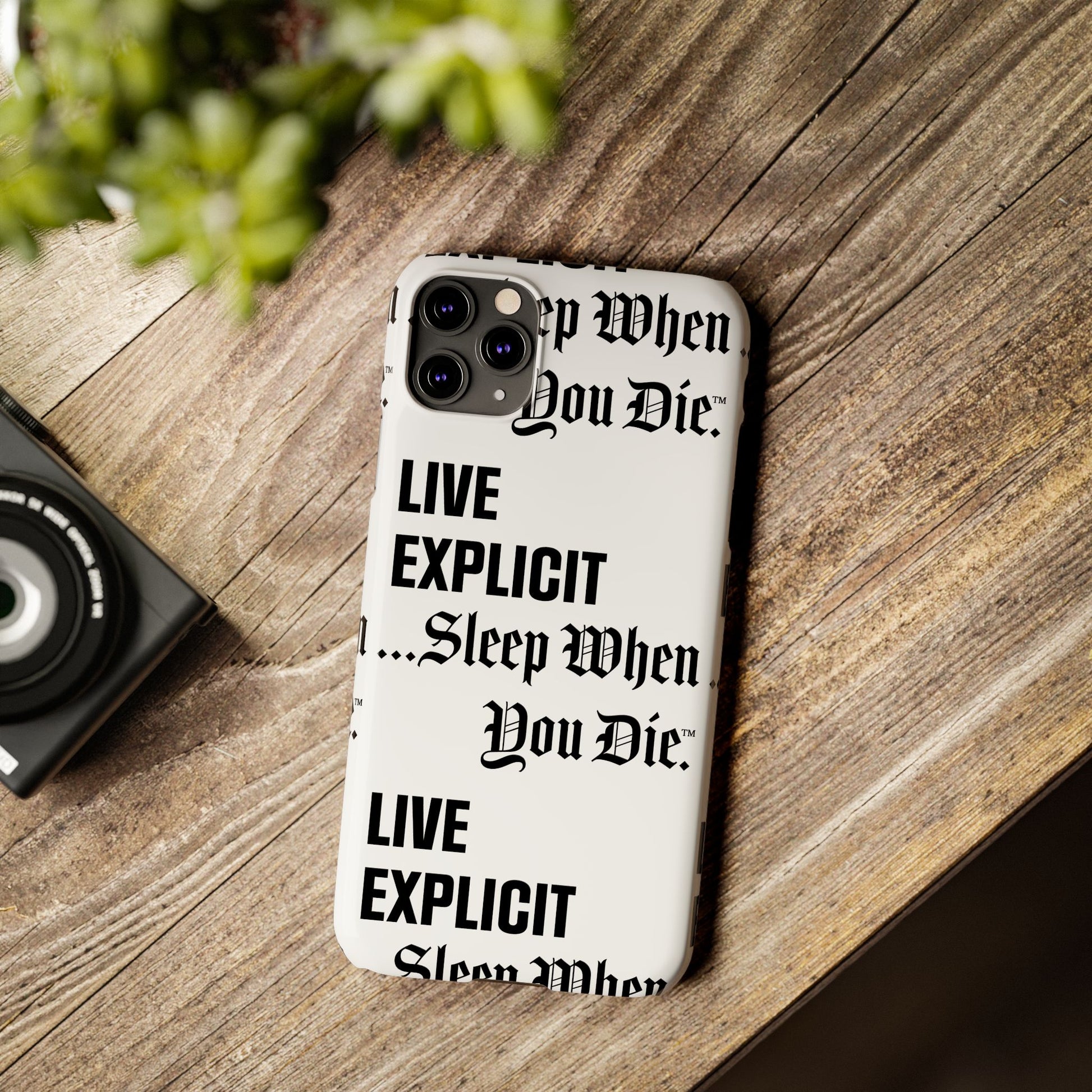 Sleep When You Die Explicit Phone Case: Slim iPhone Cover