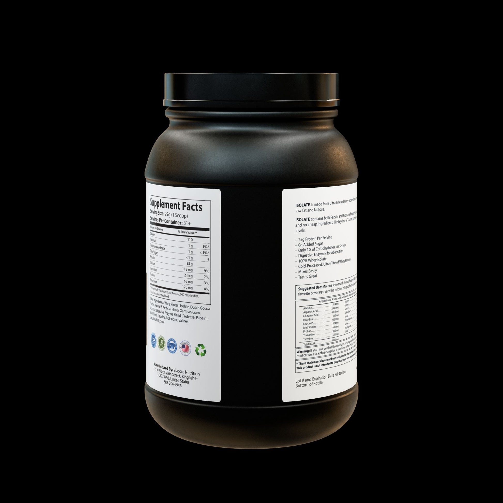 Explicit Energy Whey Isolate Protein: Lean Muscle & Recovery (907g, 2lb)