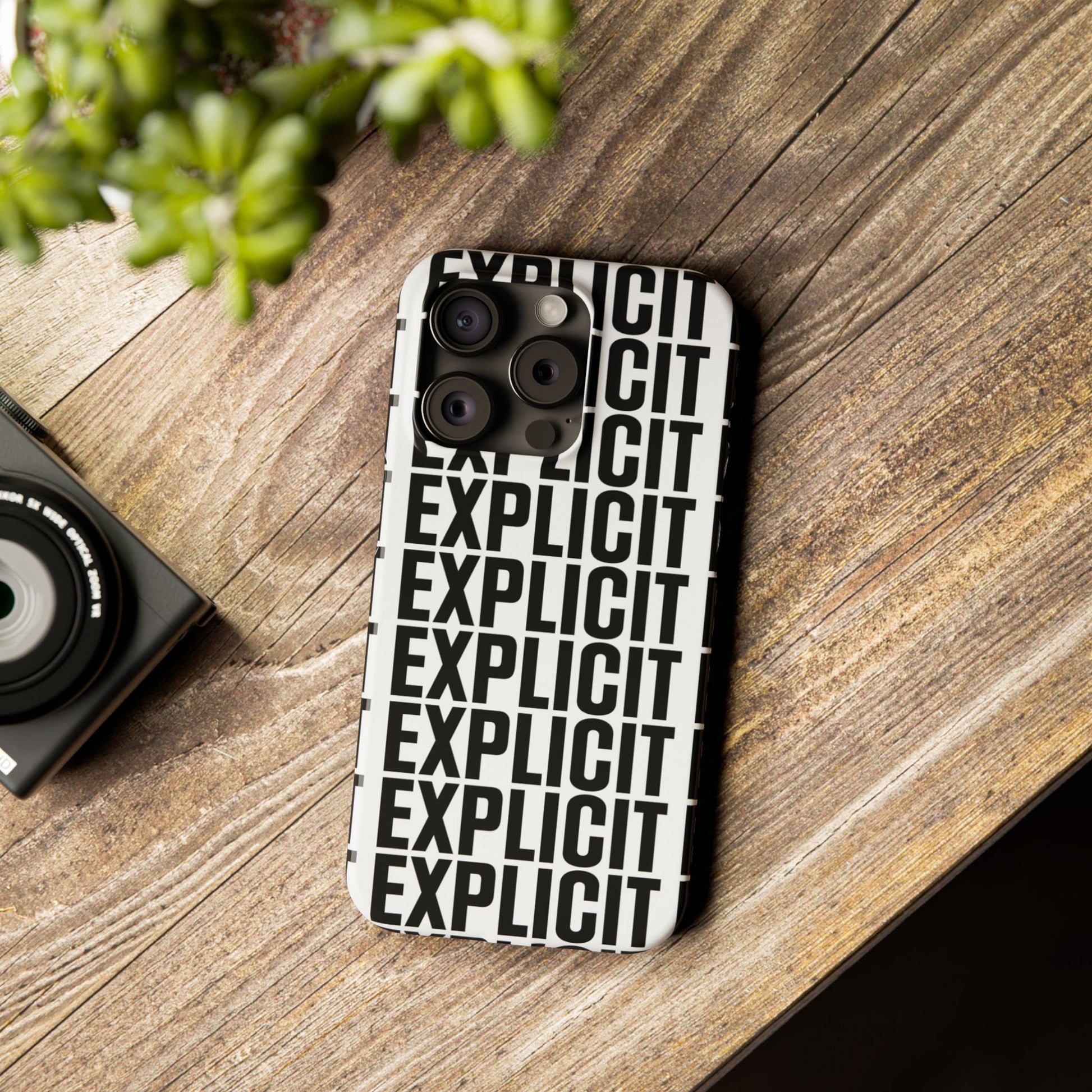 Explicit Letters Phone Case: Slim iPhone Cover