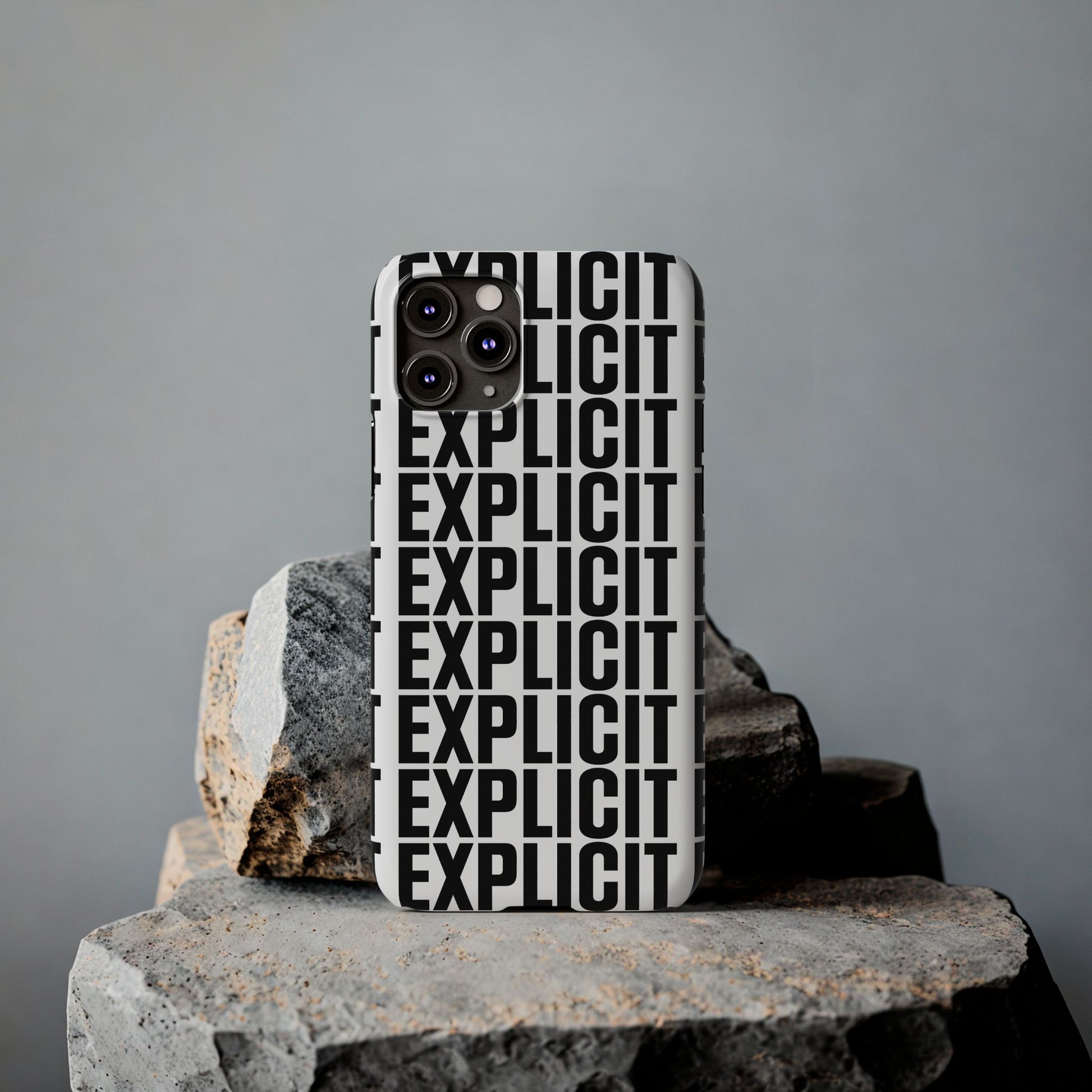 Explicit Letters Phone Case: Slim iPhone Cover