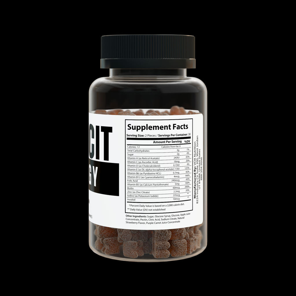 Explicit Energy Multivitamin Gummies for Adults: Daily Health & Immune Support (60 Count)