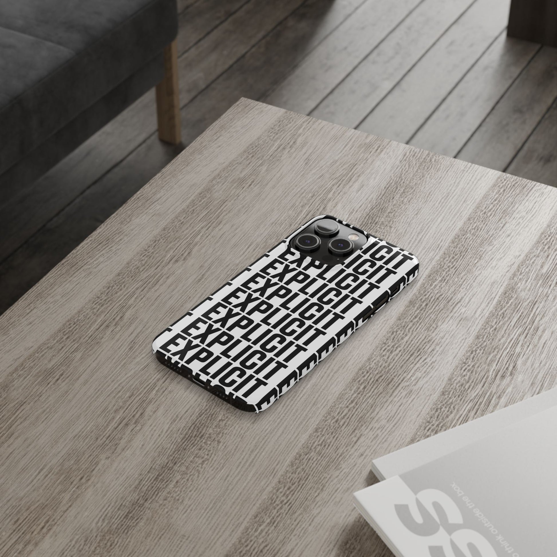 Explicit Letters Phone Case: Slim iPhone Cover