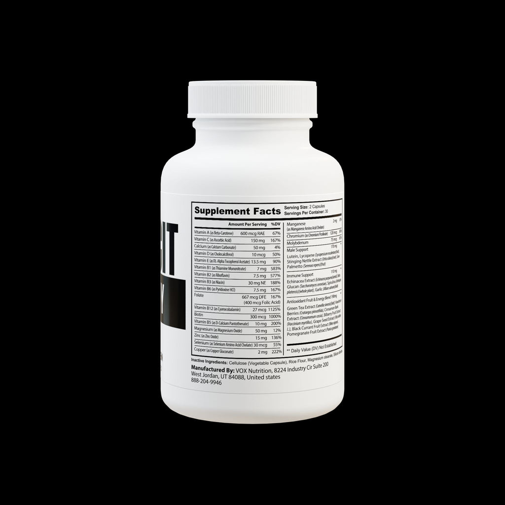 Explicit Energy Multivitamin for Men: Daily Vitality & Immune Support (60 Capsules)