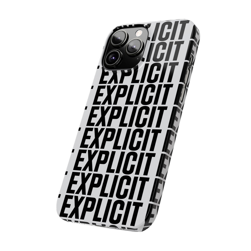 Explicit Letters Phone Case: Slim iPhone Cover