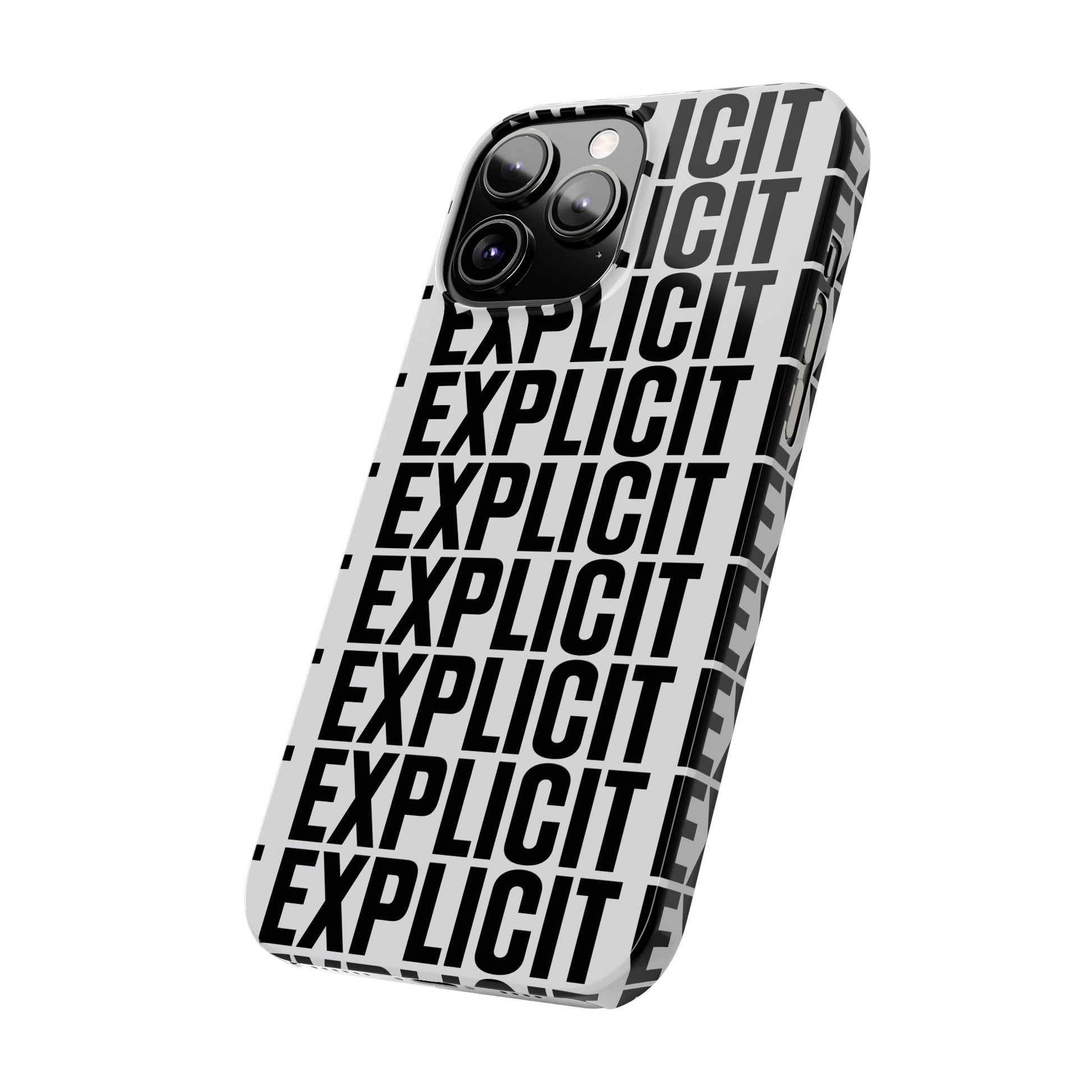 Explicit Letters Phone Case: Slim iPhone Cover