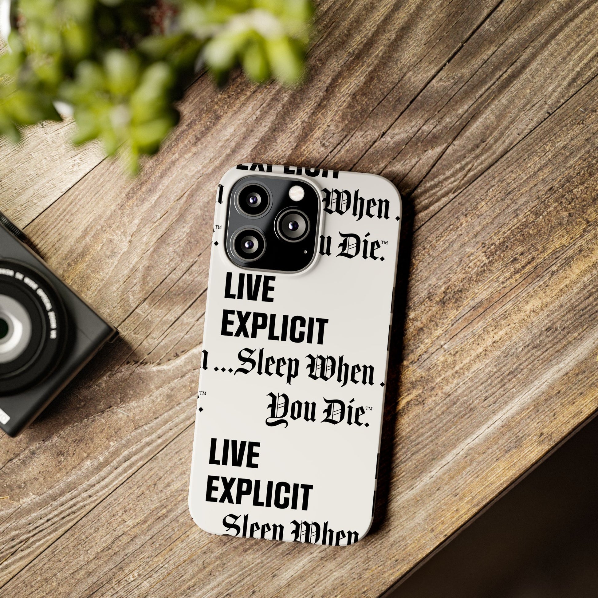 Sleep When You Die Explicit Phone Case: Slim iPhone Cover