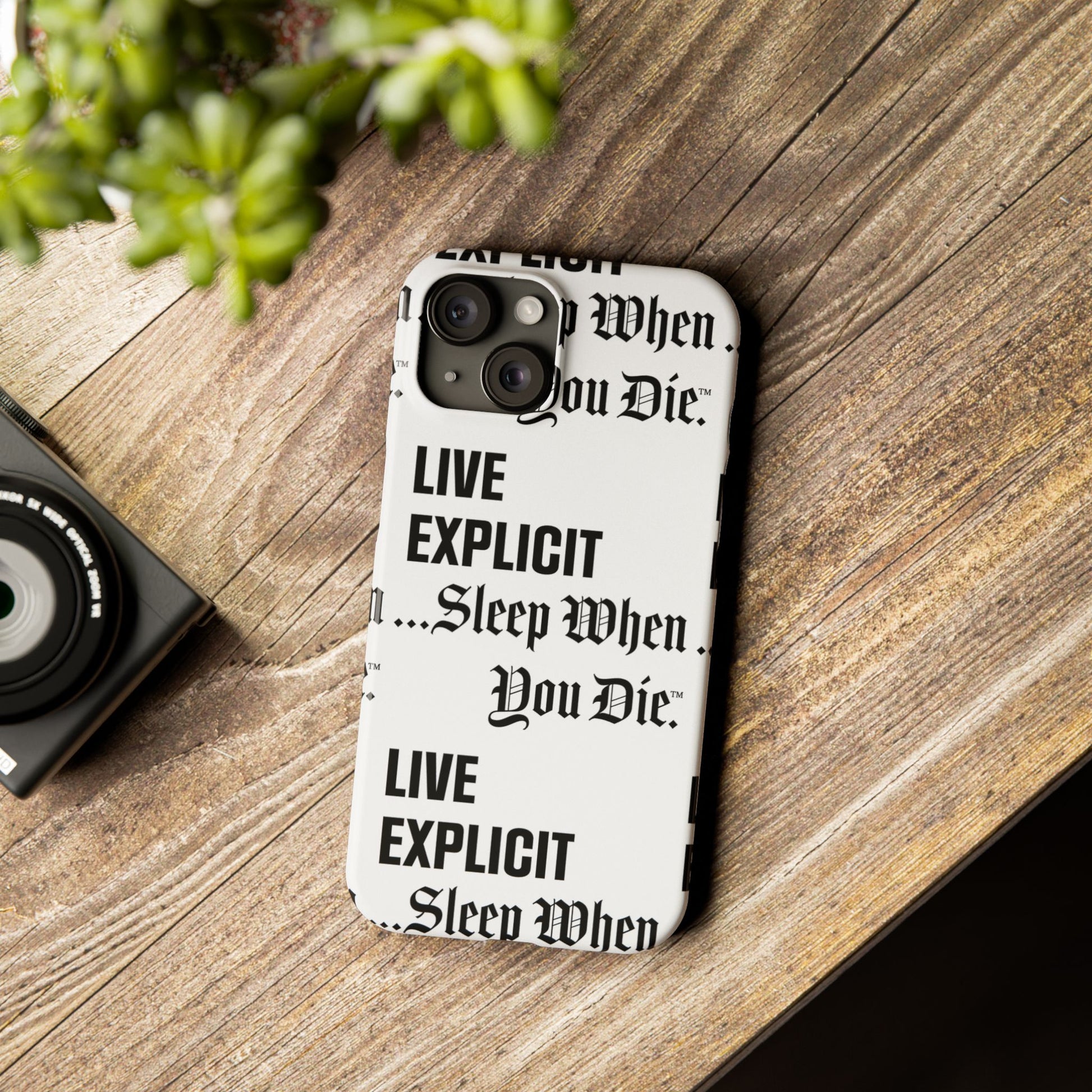 Sleep When You Die Explicit Phone Case: Slim iPhone Cover