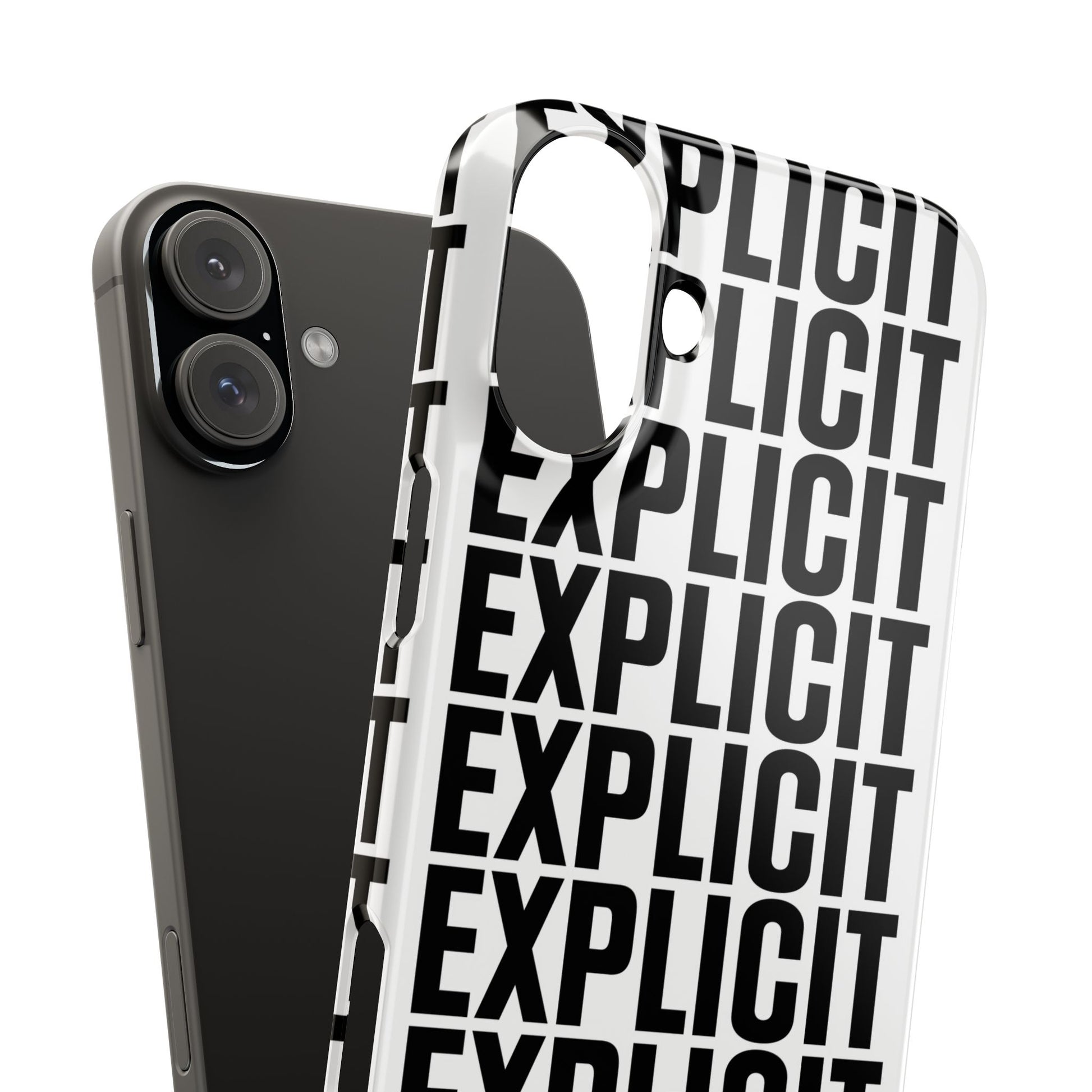 Explicit Letters Phone Case: Slim iPhone Cover