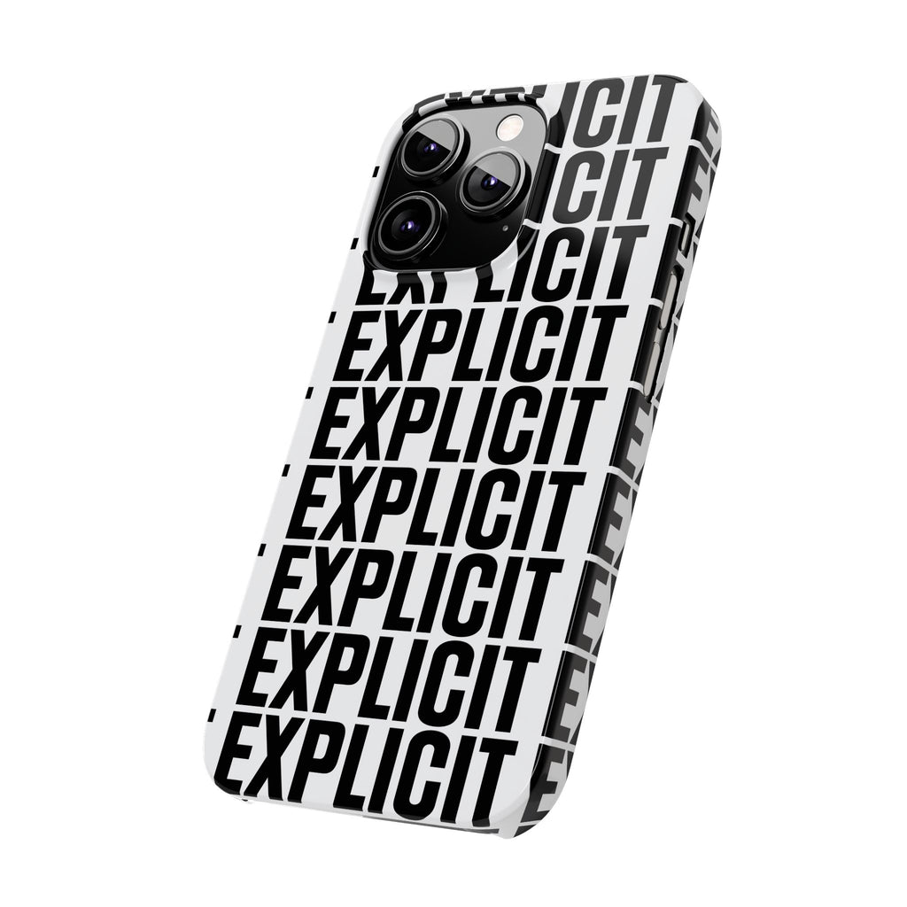 Explicit Letters Phone Case: Slim iPhone Cover