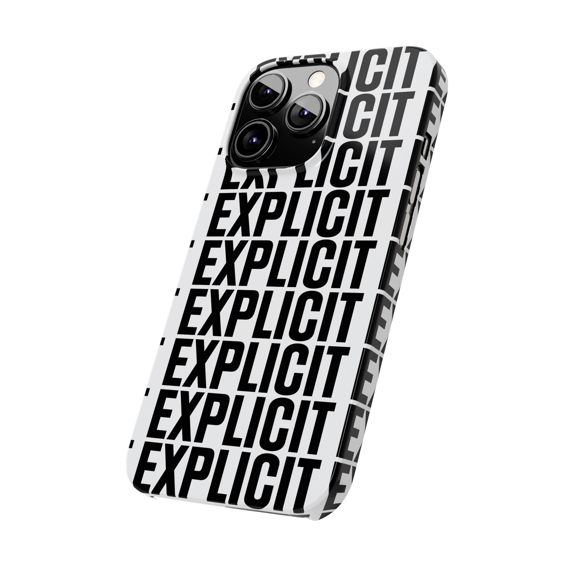Explicit Letters Phone Case: Slim iPhone Cover