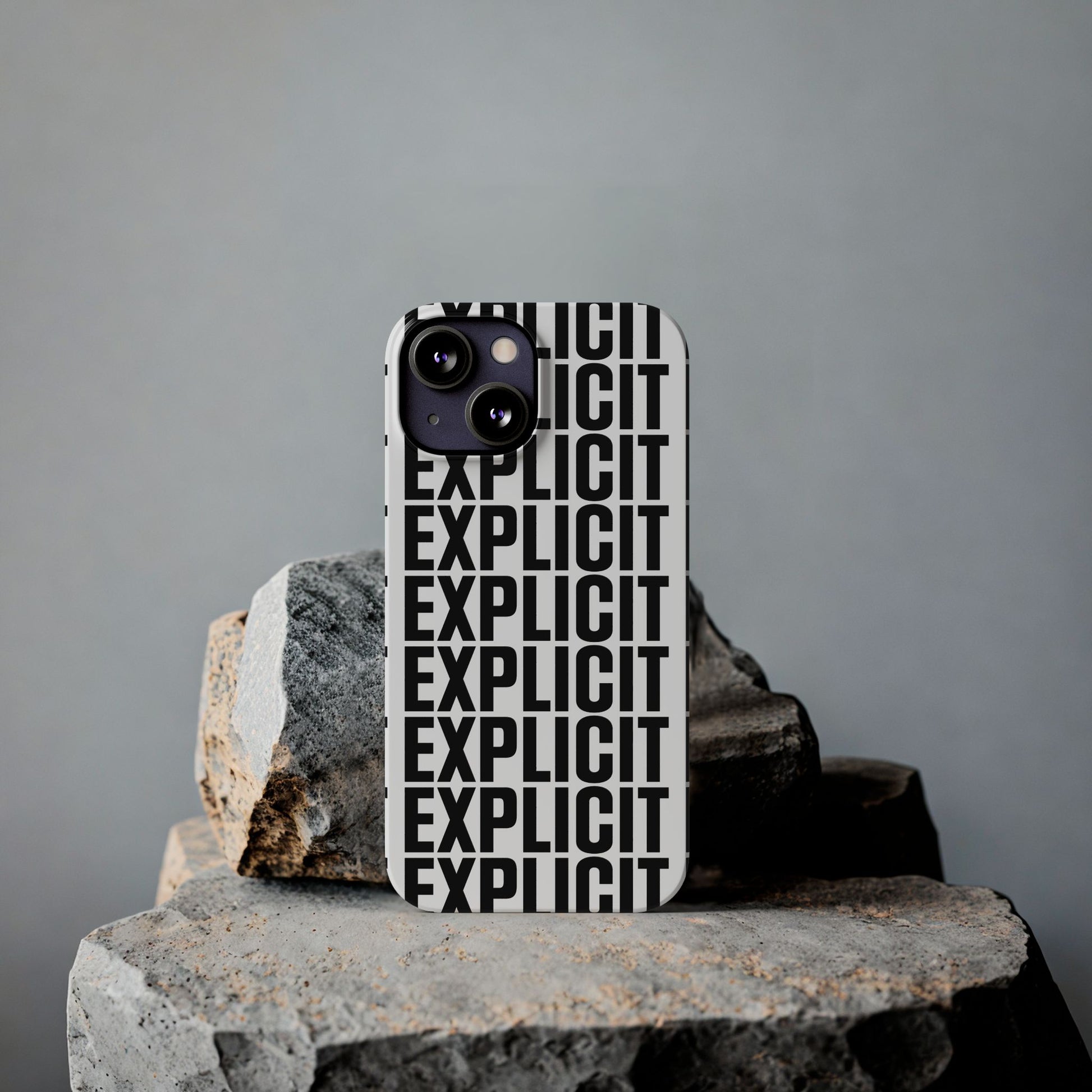 Explicit Letters Phone Case: Slim iPhone Cover
