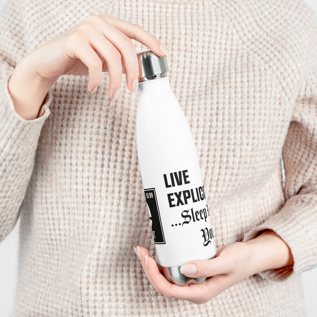 Explicit Energy Bottle: 20oz Stainless Steel Insulated for Gym & Outdoors