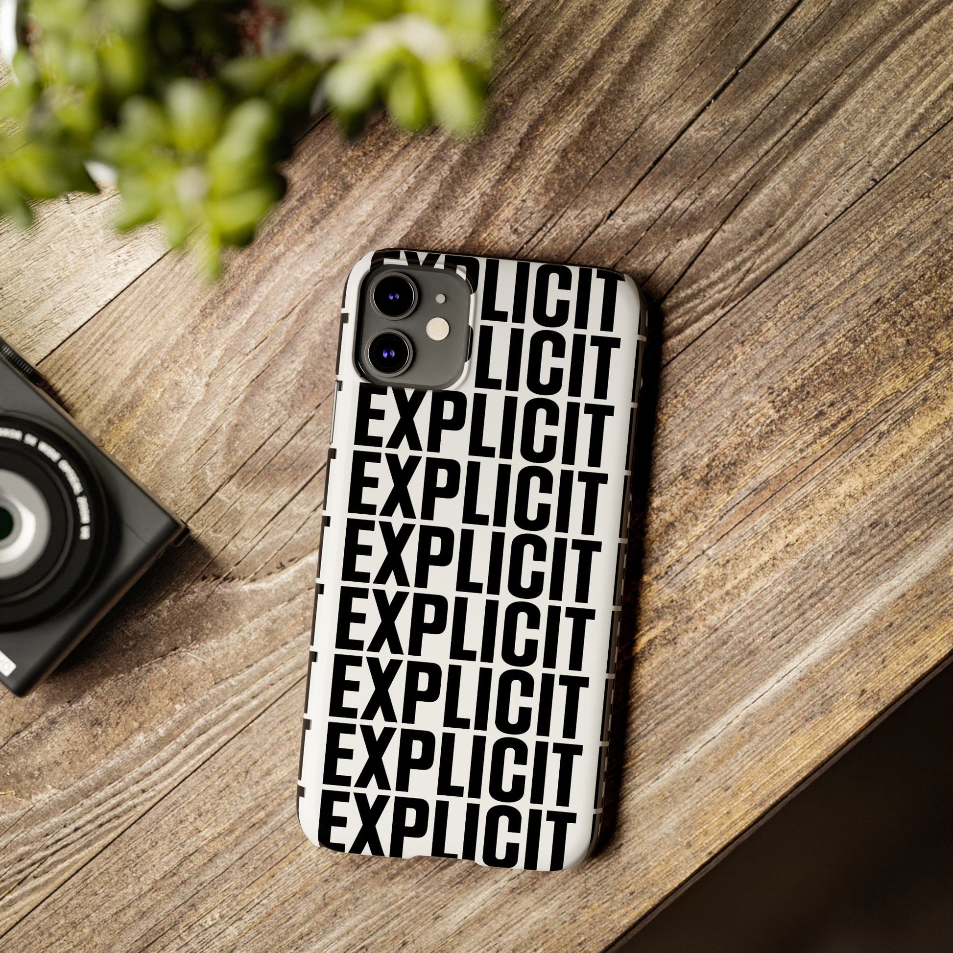 Explicit Letters Phone Case: Slim iPhone Cover