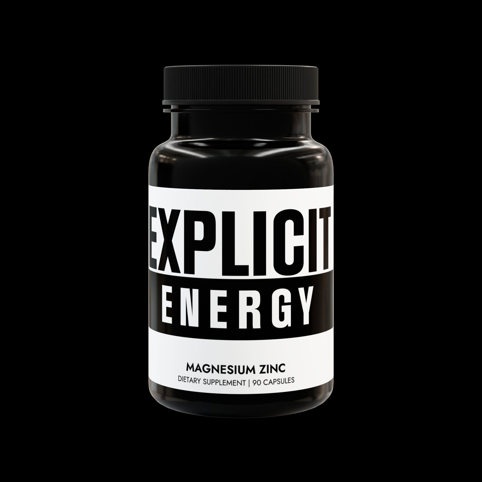 Explicit Energy Magnesium Zinc Supplement: Muscle, Sleep & Immune Support (90 Capsules)