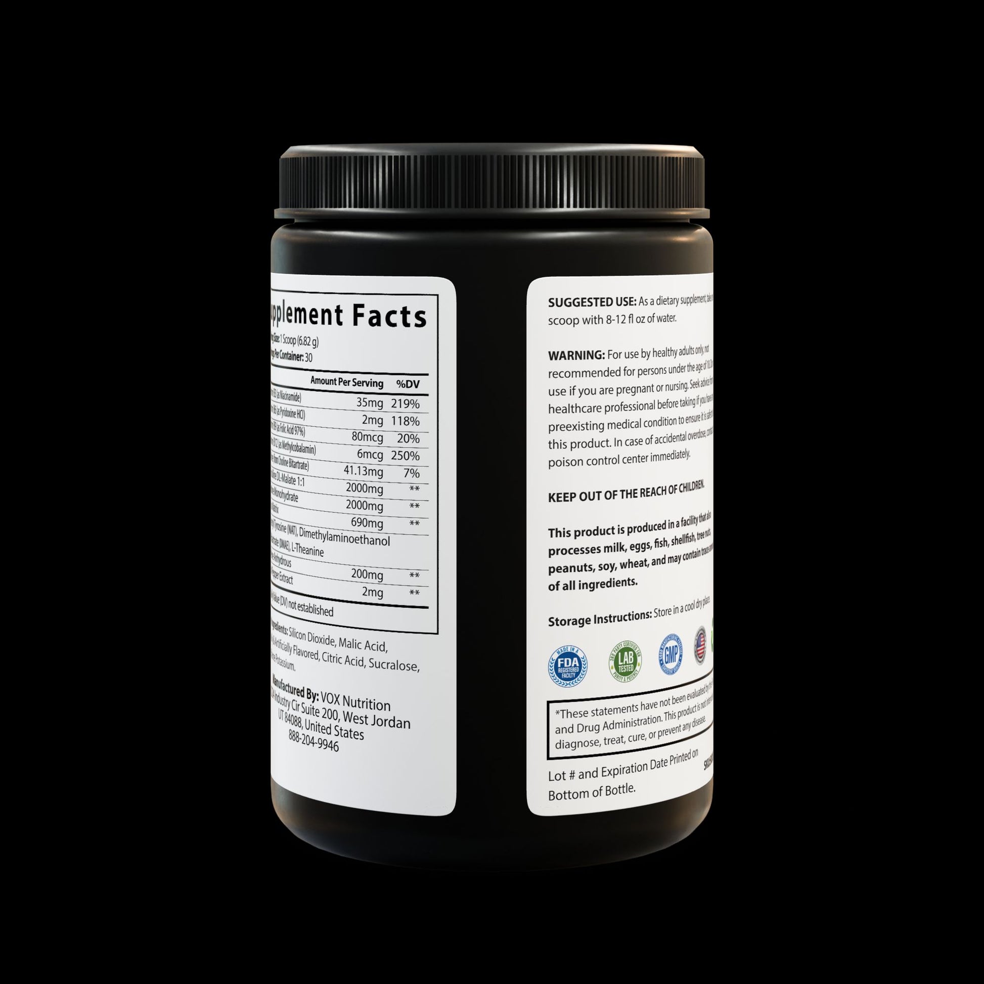 Explicit Energy Pre-Workout Supplement Fruit Punch: Performance, Pump & Energy (204g, 7.1oz)