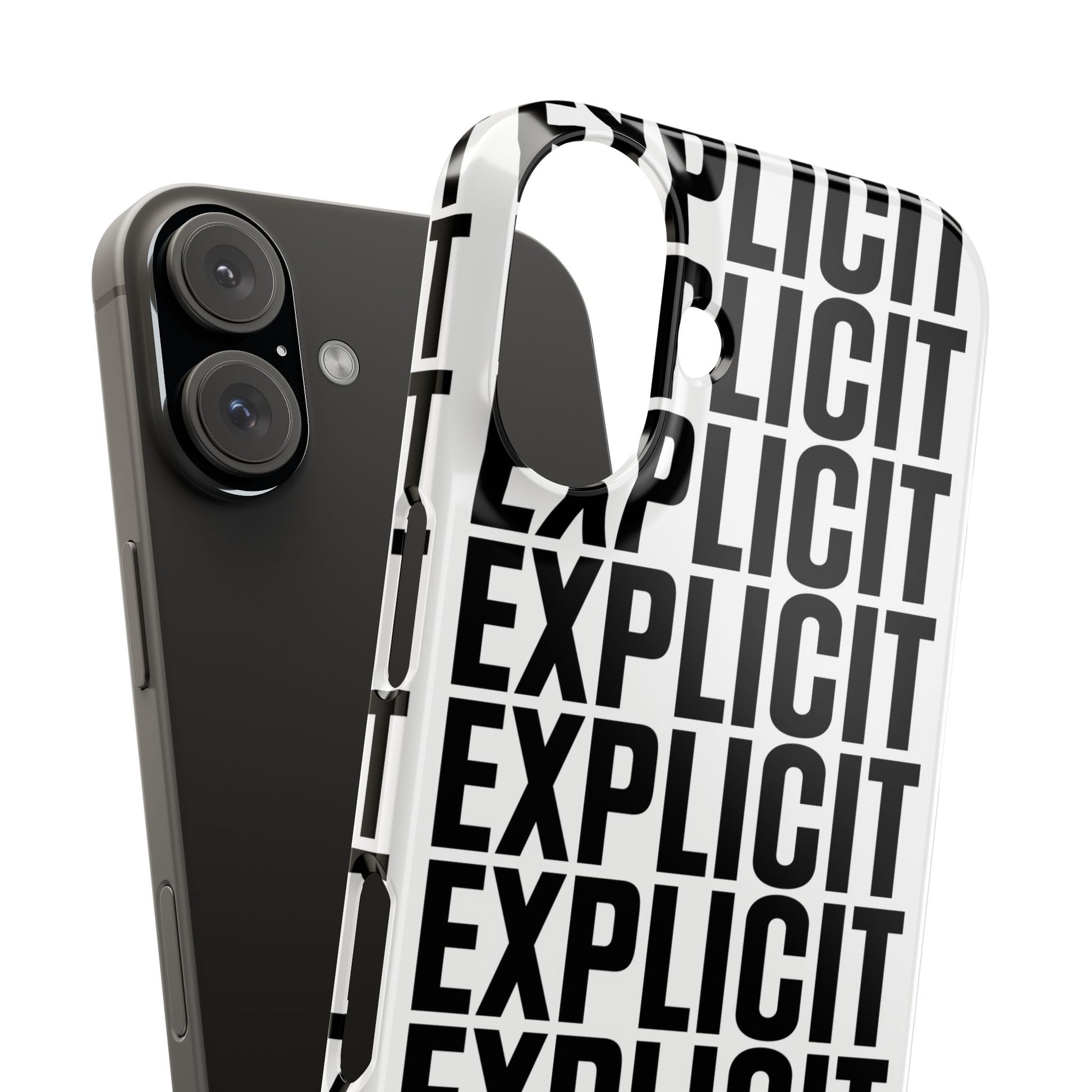Explicit Letters Phone Case: Slim iPhone Cover