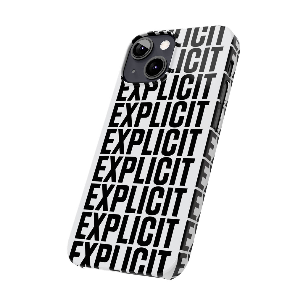 Explicit Letters Phone Case: Slim iPhone Cover