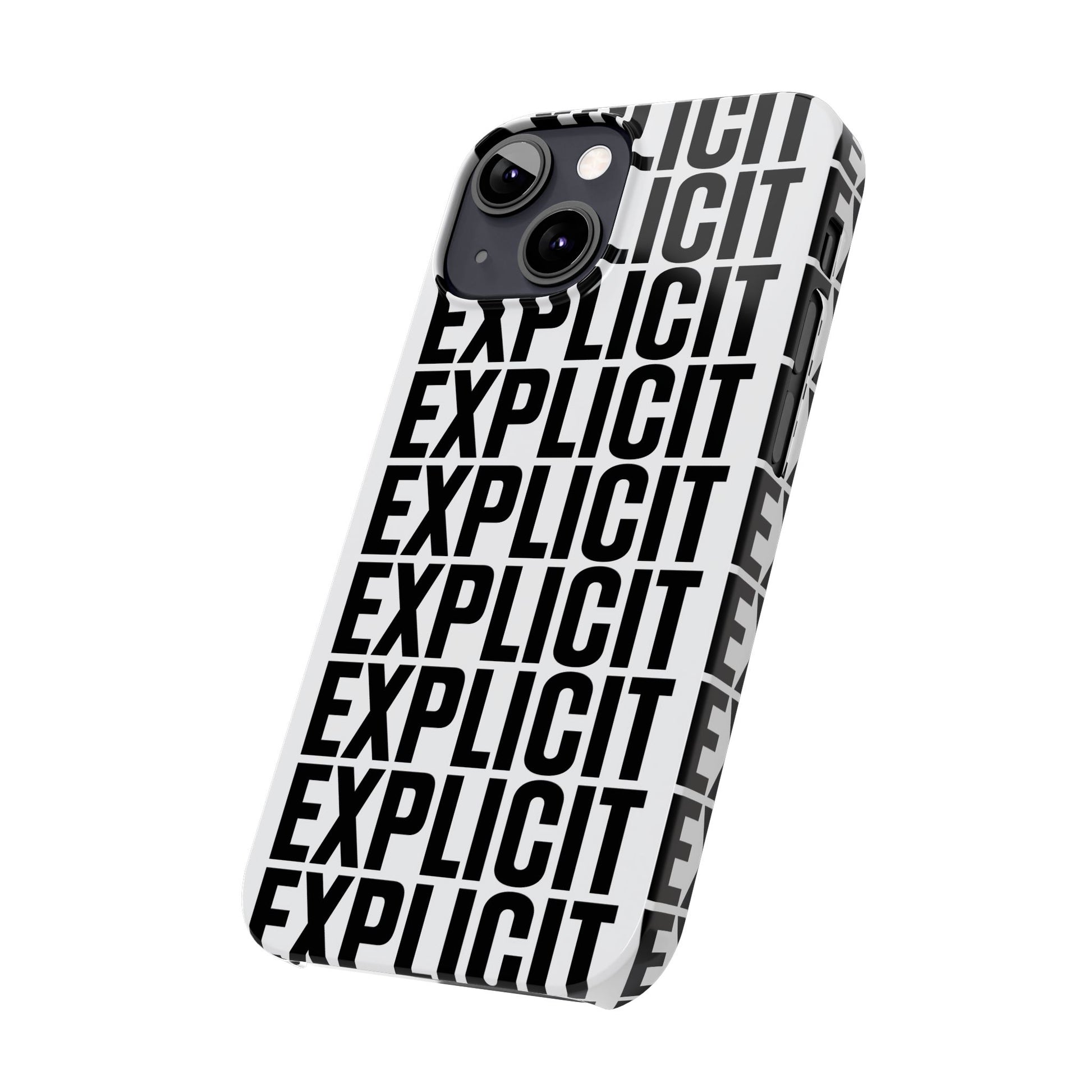 Explicit Letters Phone Case: Slim iPhone Cover