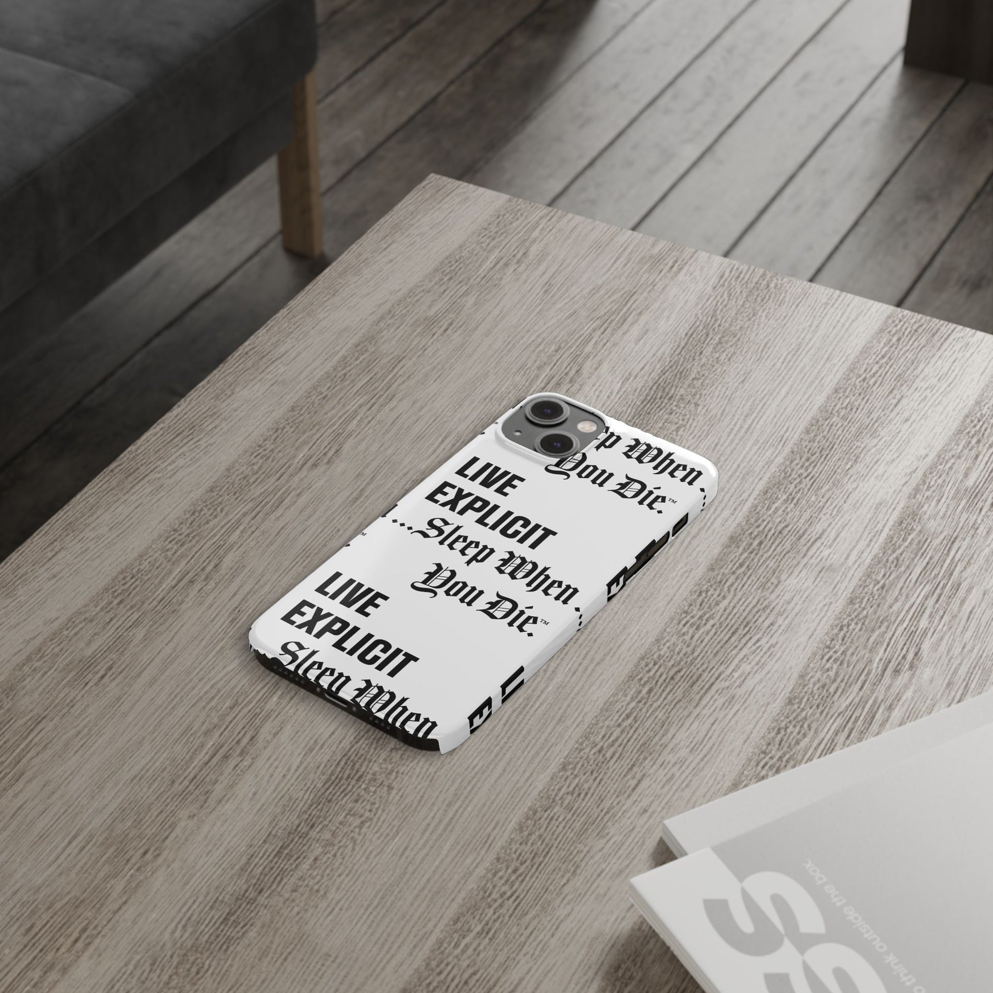 Sleep When You Die Explicit Phone Case: Slim iPhone Cover