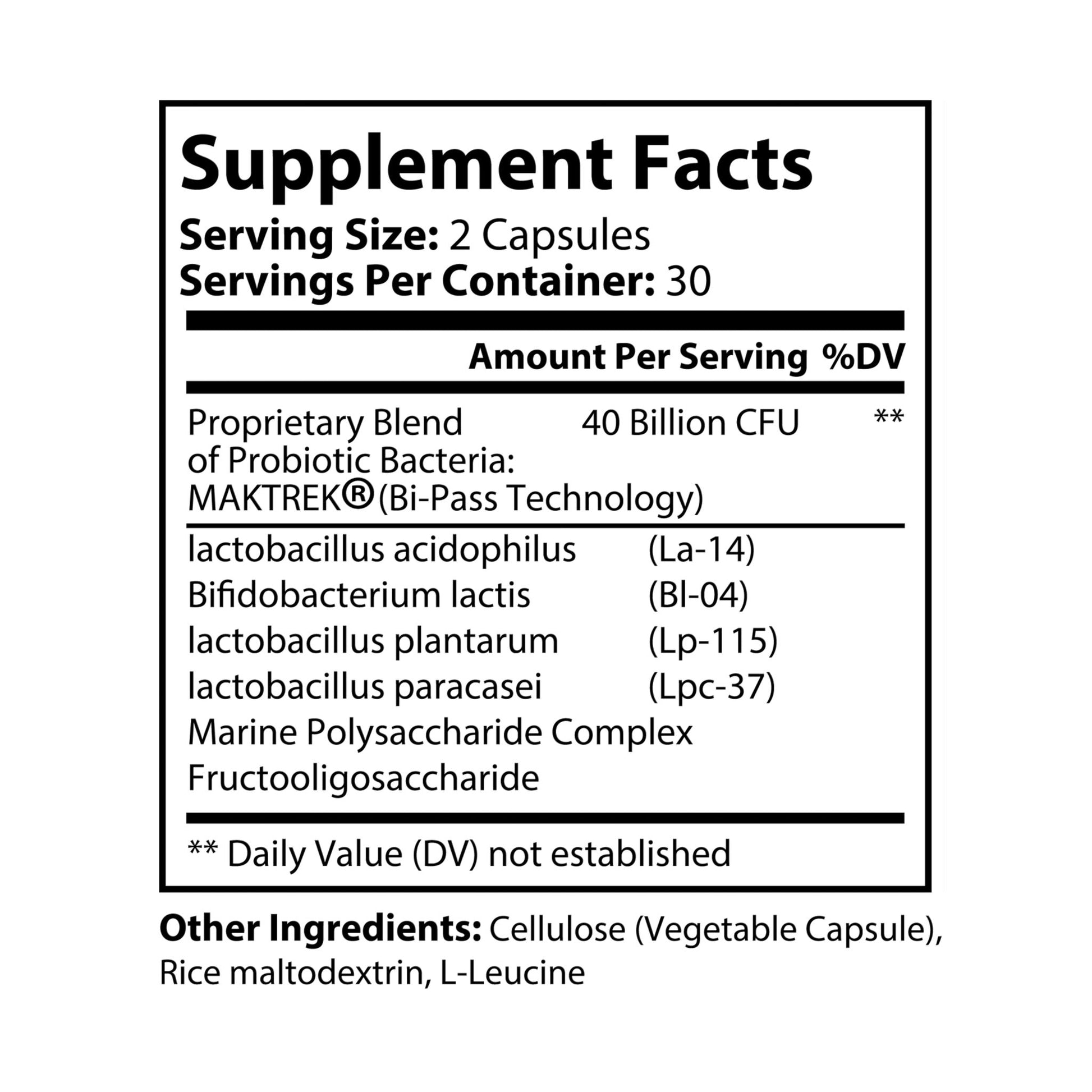 Explicit Energy Probiotics Supplement: Digestive & Immune Health (60 Capsules)