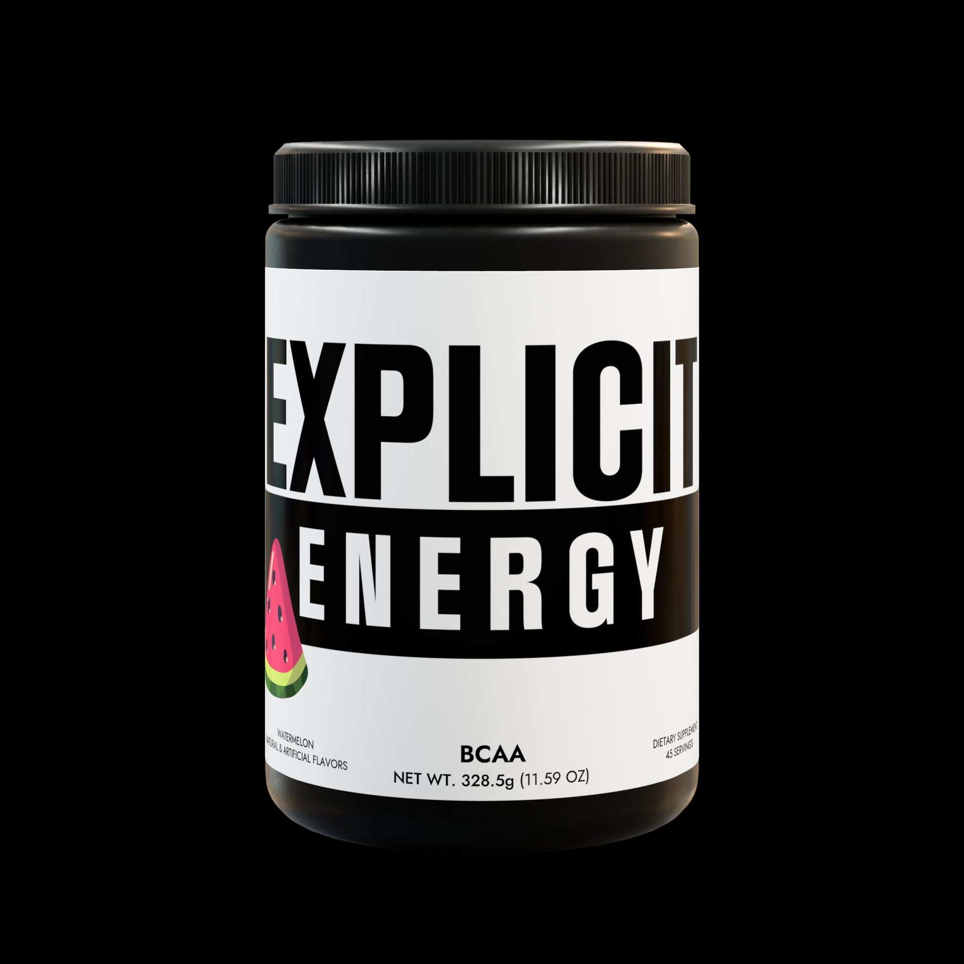 Explicit Energy BCAA Supplement: Watermelon Amino Acids (45 Servings)