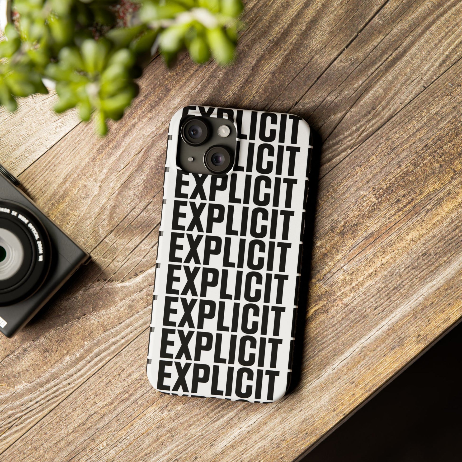 Explicit Letters Phone Case: Slim iPhone Cover