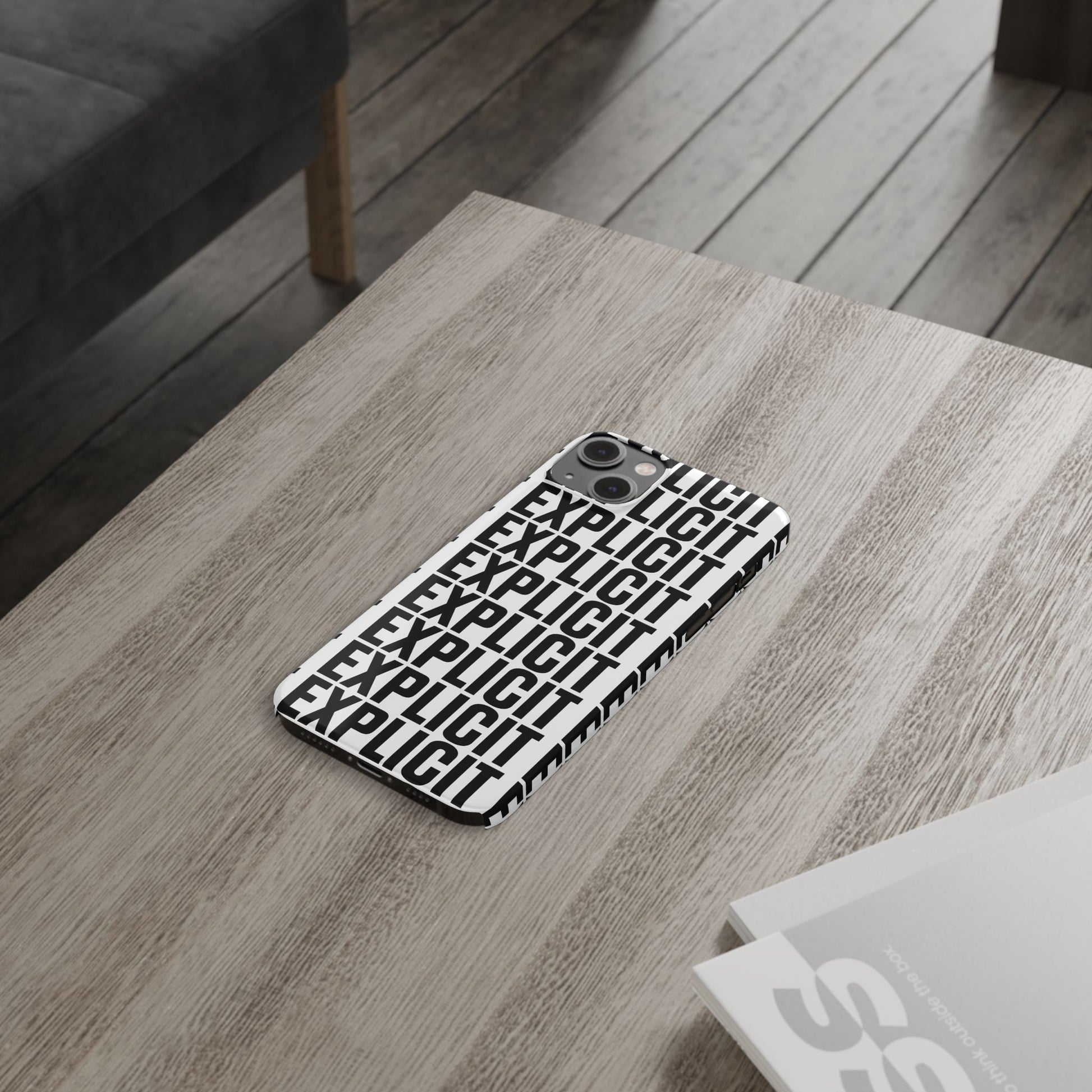 Explicit Letters Phone Case: Slim iPhone Cover