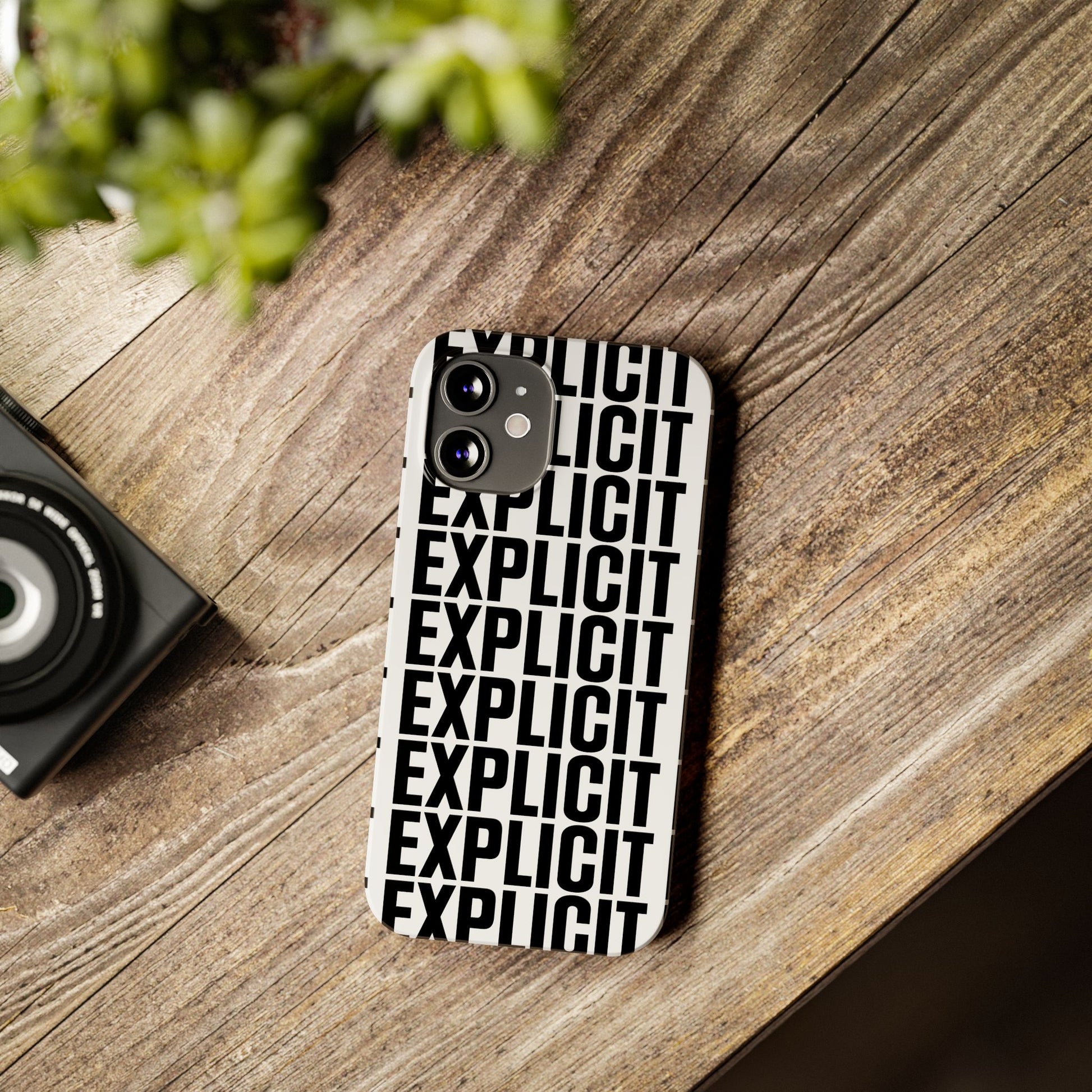 Explicit Letters Phone Case: Slim iPhone Cover